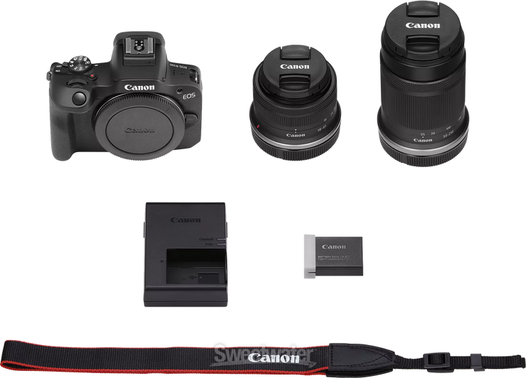 Canon EOS R100 Kit with 18-45mm f/4.5-6.3 and RF-S 55-210mm