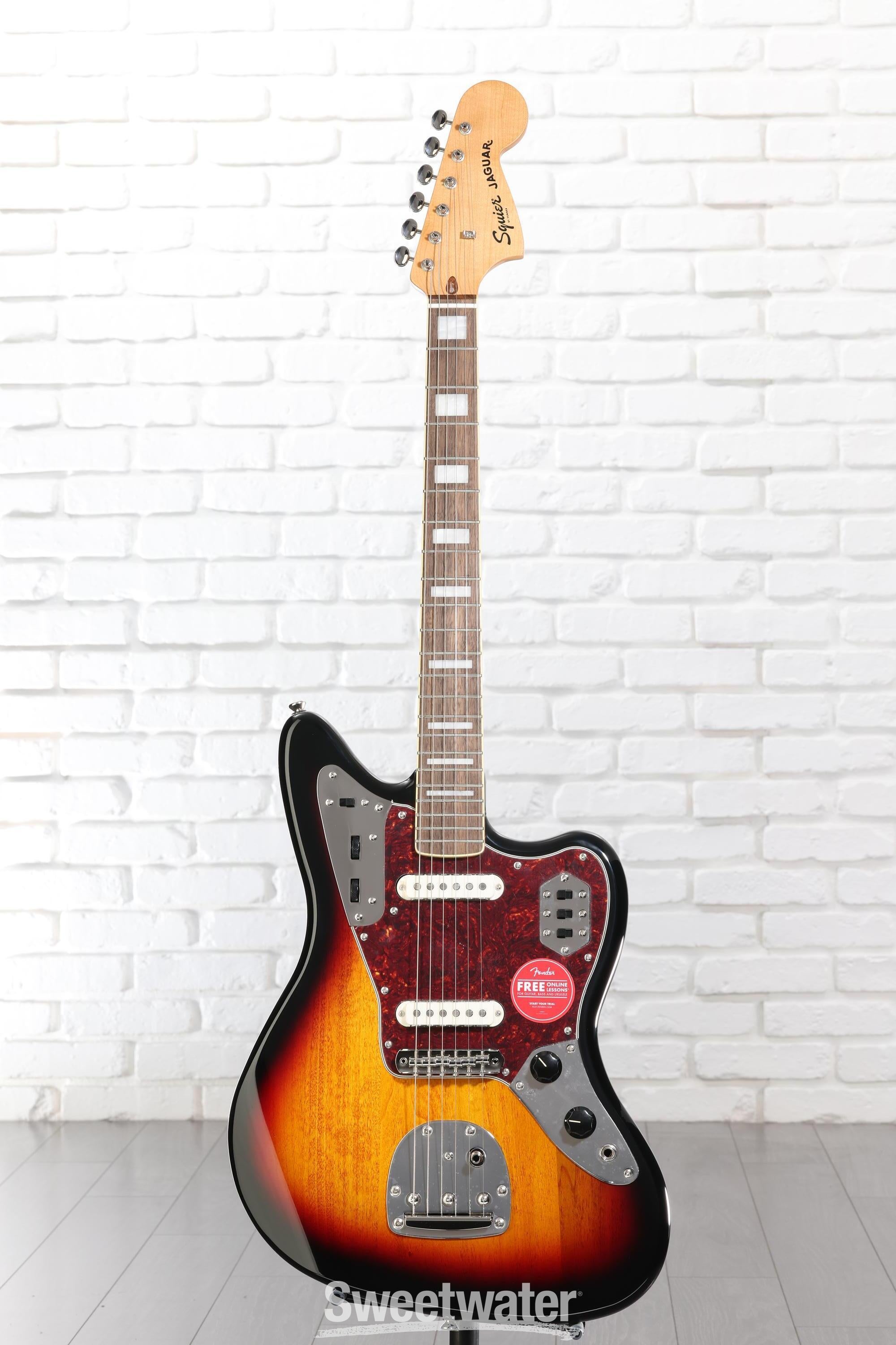 Squier Classic Vibe '70s Jaguar - 3-Tone Sunburst | Sweetwater
