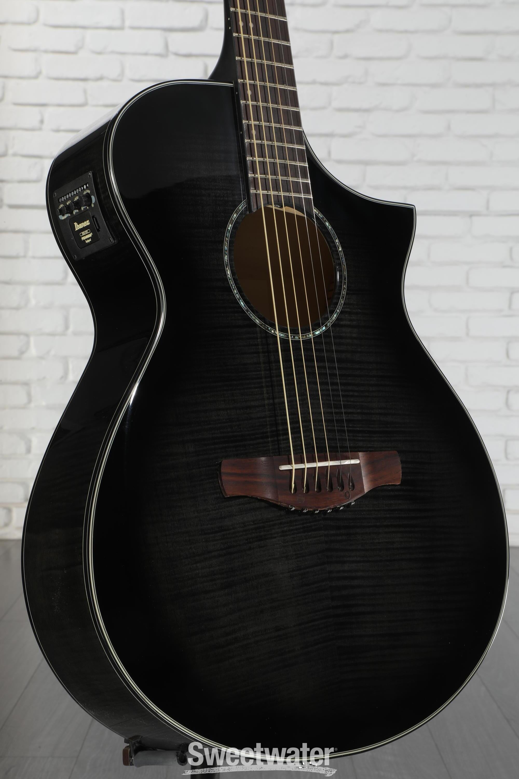 ギター Ibanez AEWC400-TKS Ibanez AEWC400 Acoustic-Electric Guitar - Transparent Black