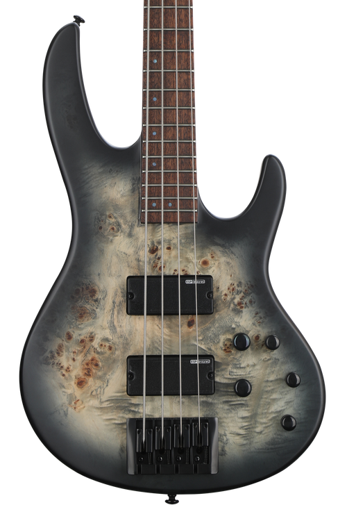 ESP LTD D-4 Bass Guitar - Black Natural Burst Satin | Sweetwater