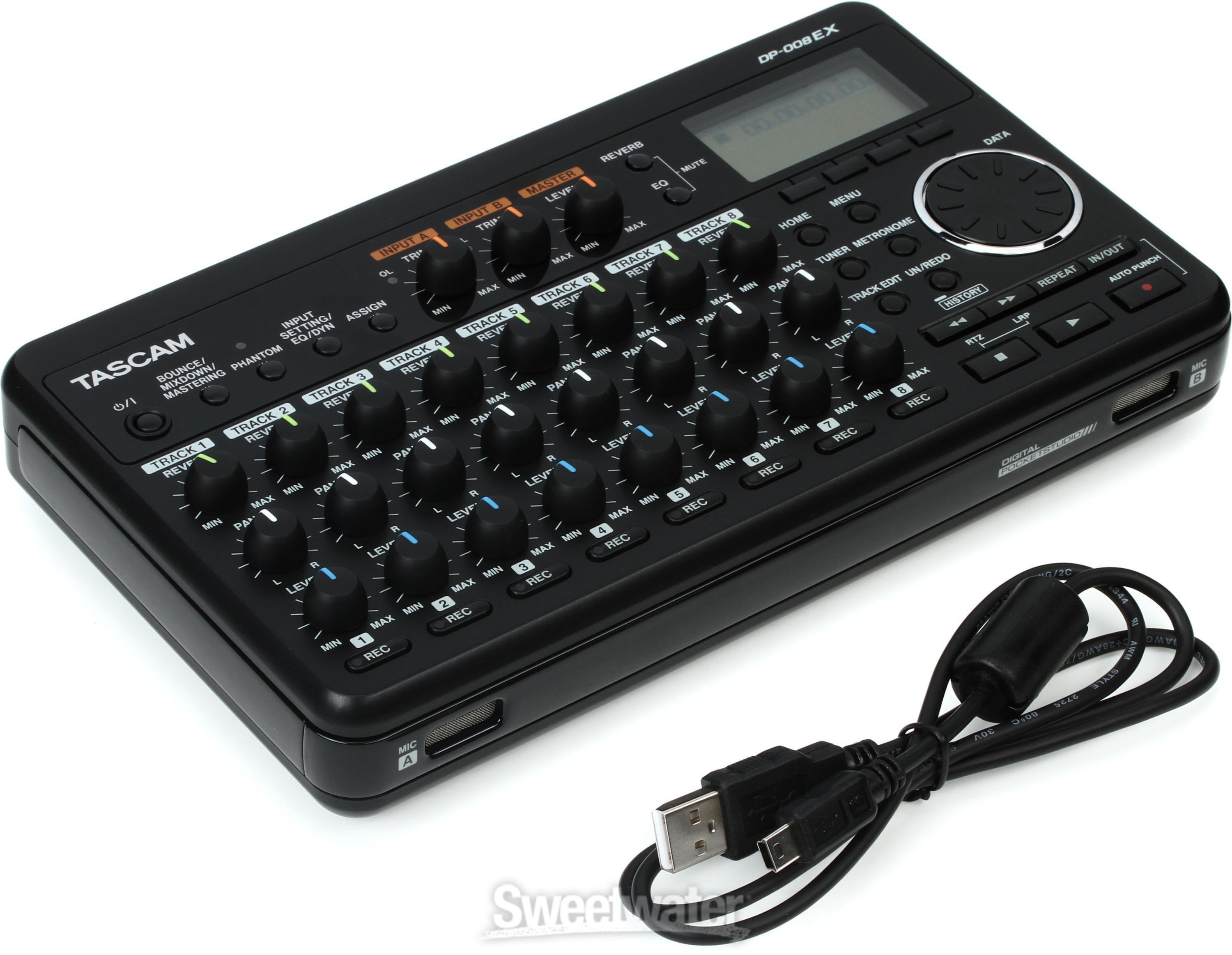 TASCAM DP-008EX 8-track Digital Portastudio | Sweetwater