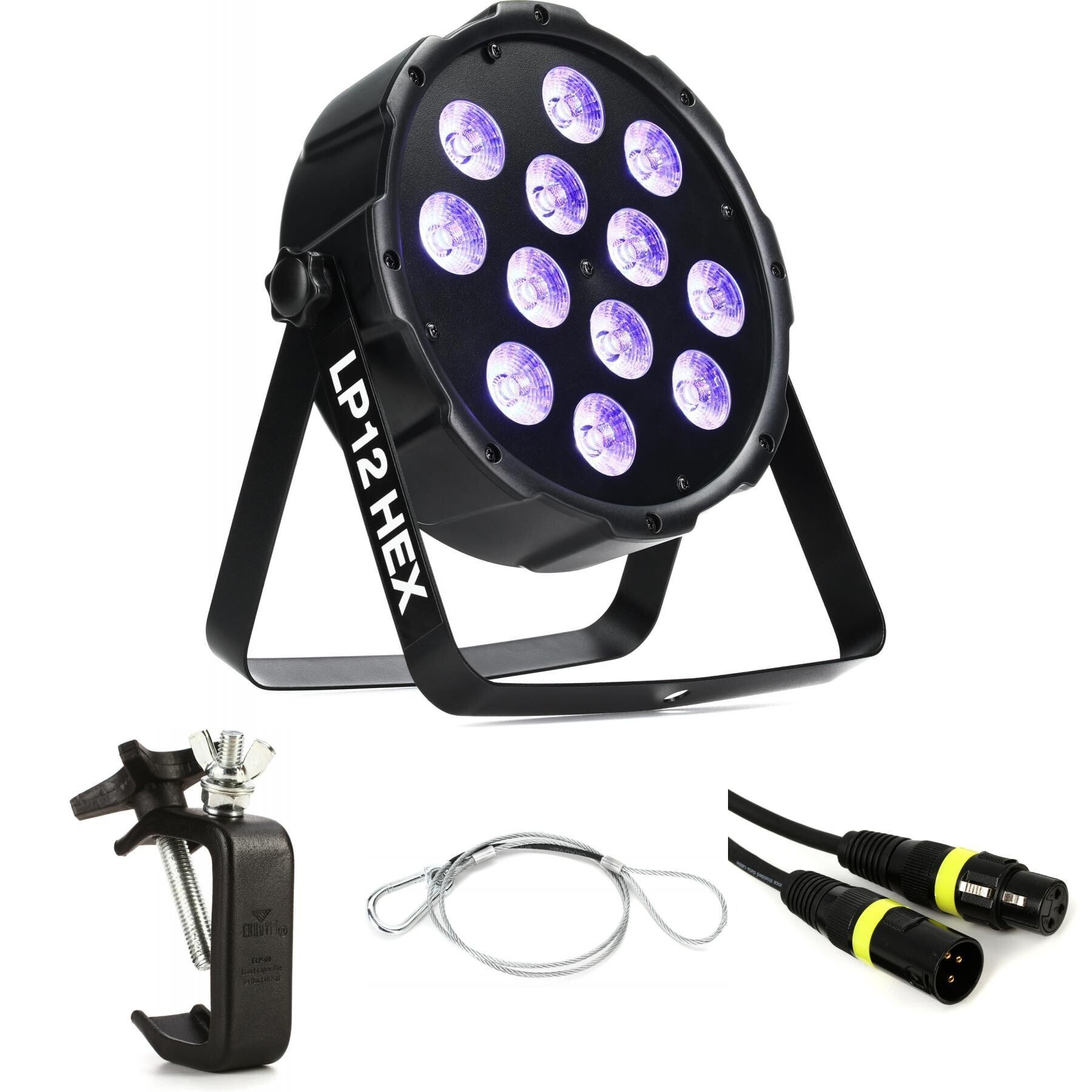 Eliminator LP 12 HEX LED Par Wash Essentials Bundle