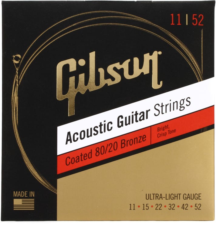 Everlast Coated 80/20 Bronze Acoustic Guitar Strings