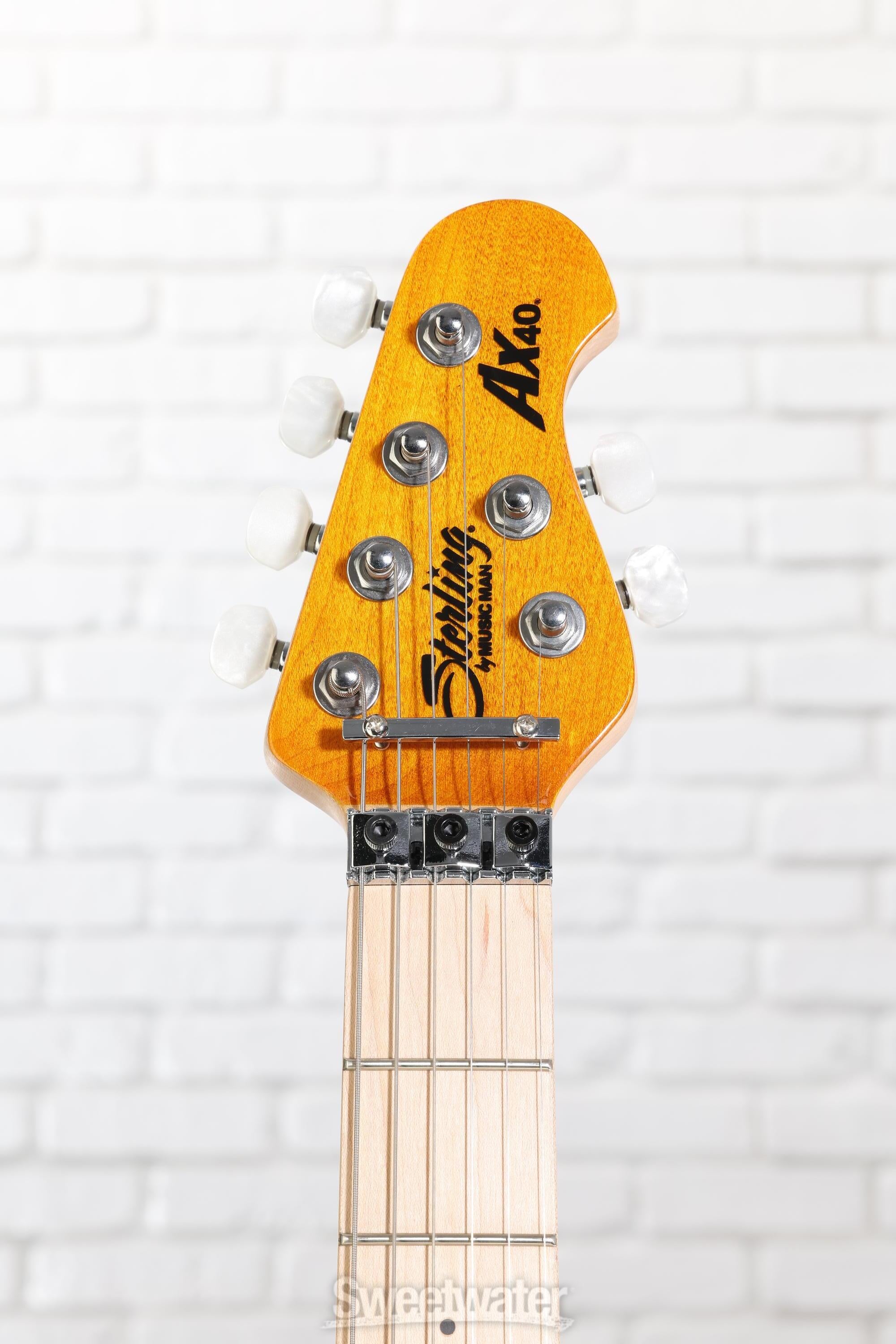 Sterling By Music Man Axis Quilted Maple Electric Guitar - Trans