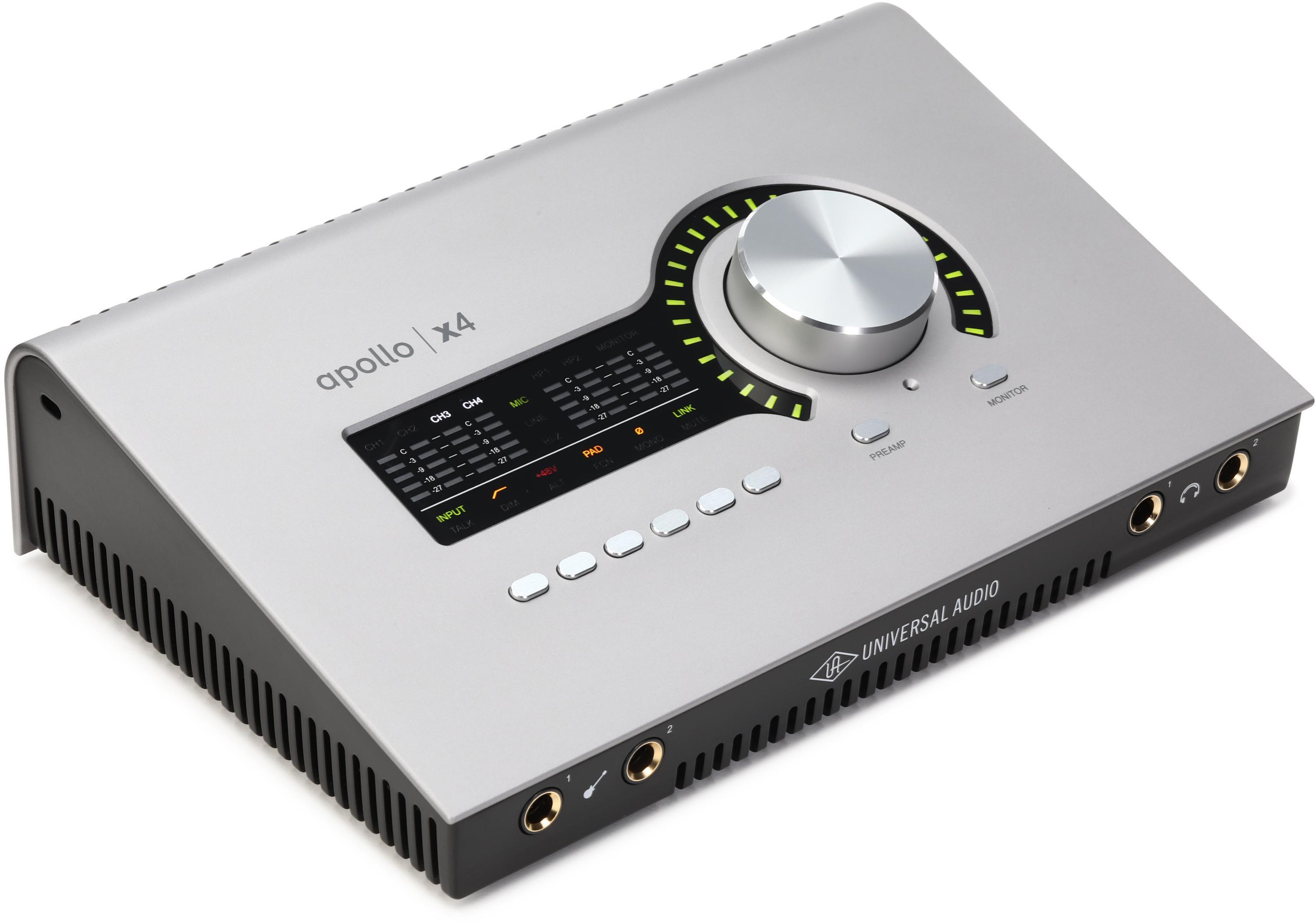 Universal Audio Apollo x4 Gen 2 Essentials+ 12x18 Thunderbolt Audio  Interface with UAD DSP | Sweetwater