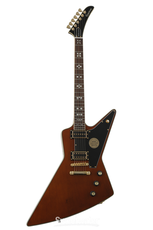 【限定モデル】Epiphone Lee Malia Explorer Epiphone Lee Malia Explorer Custom Artisan - Walnut | Sweetwater