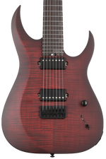 Photo of Schecter Sunset-7 Extreme 7-string Baritone Electric Guitar - Scarlet Burst