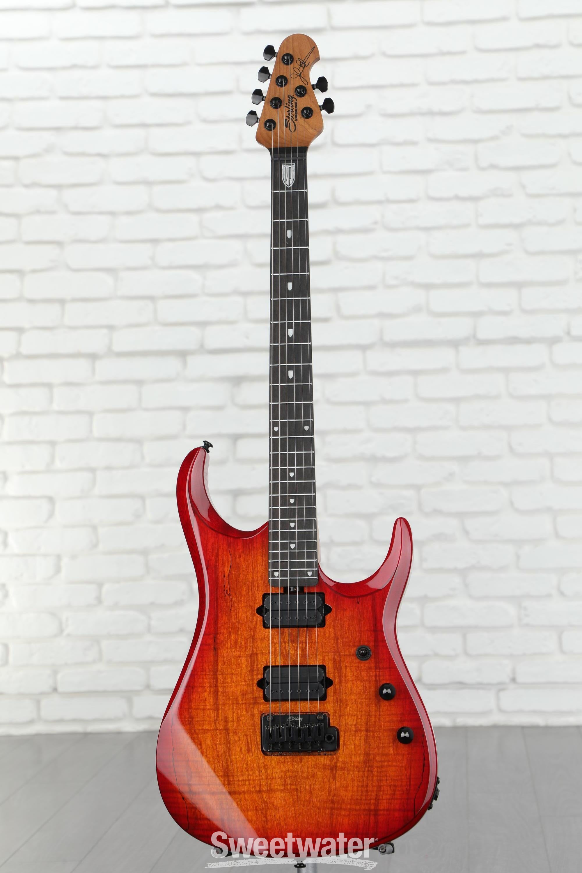 Sterling By Music Man John Petrucci Dimarzio JP150DSM Electric Guitar -  Blood Orange Burst