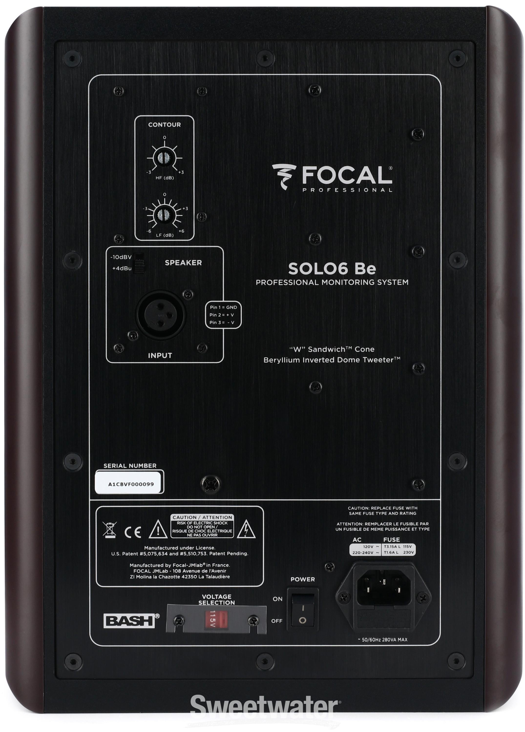 Focal Solo6 Be 6.5-inch Powered Studio Monitor Reviews | Sweetwater
