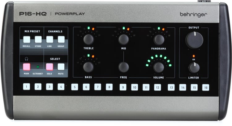 Behringer Powerplay P16-HQ 16-channel Digital Personal Mixer