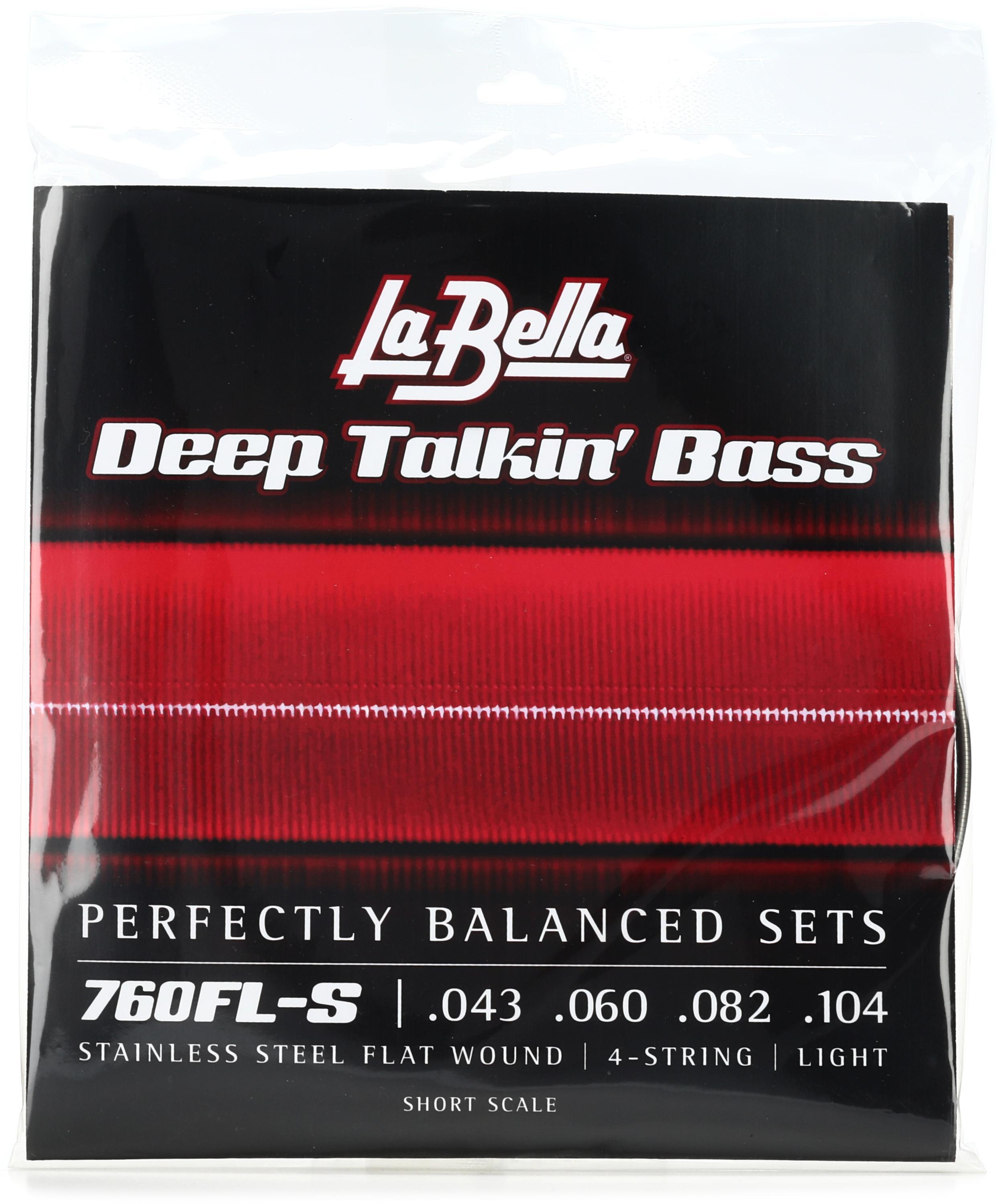 La Bella 760FL Deep Talkin' Bass Flatwound Bass Guitar Strings ...