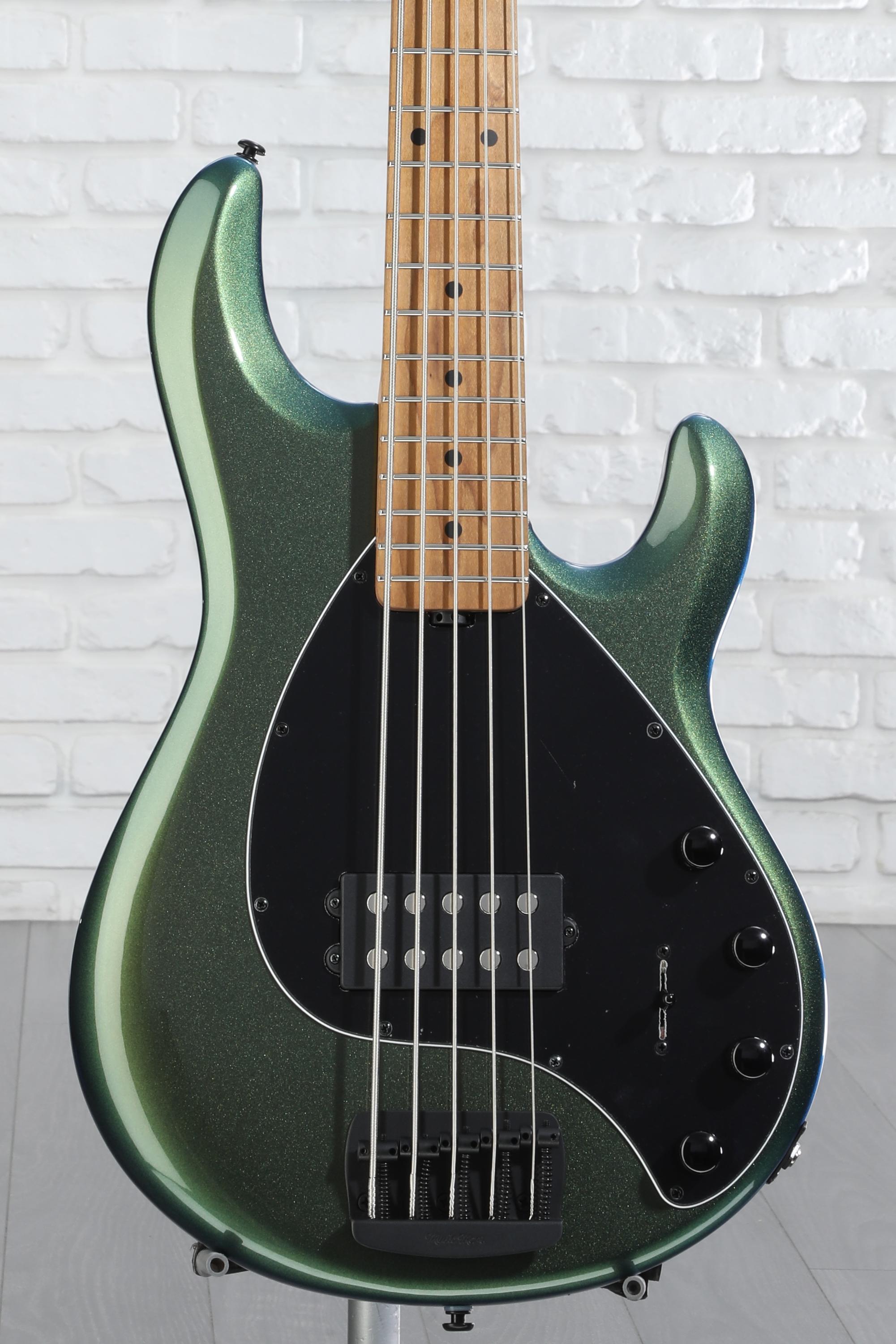 ブ*ー様 ERNIE BALL MUSICMAN Stingray5 リペア歴あ Ernie Ball Music Man StingRay 5 HH Special, Black Rock