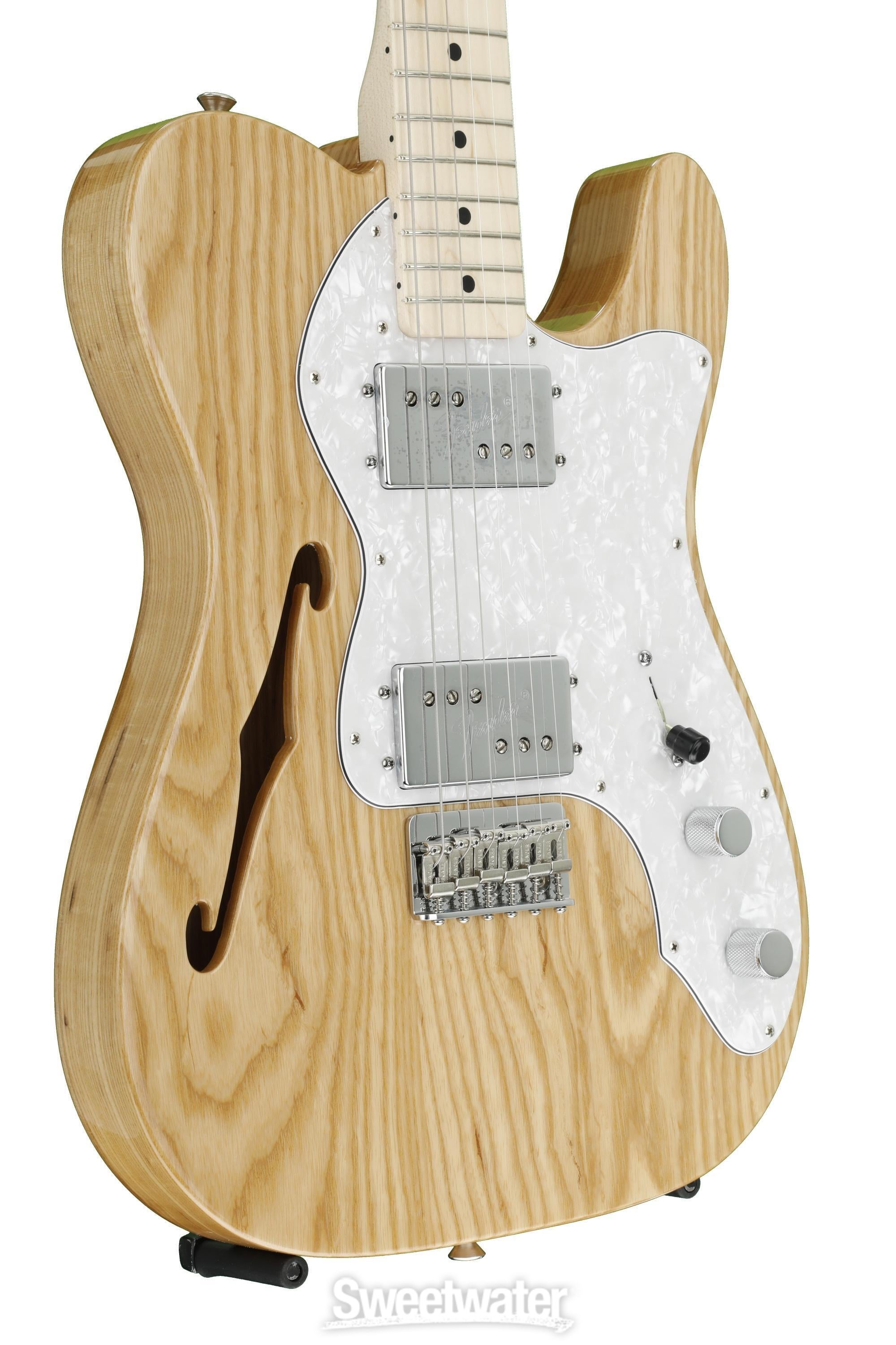 Fender '72 Telecaster Thinline - Natural w/ Maple Fingerboard 