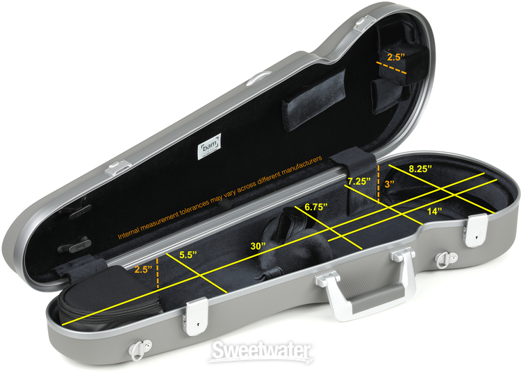 BAM PANT2002XLN Panther Hightech Contoured Violin Case - Grey