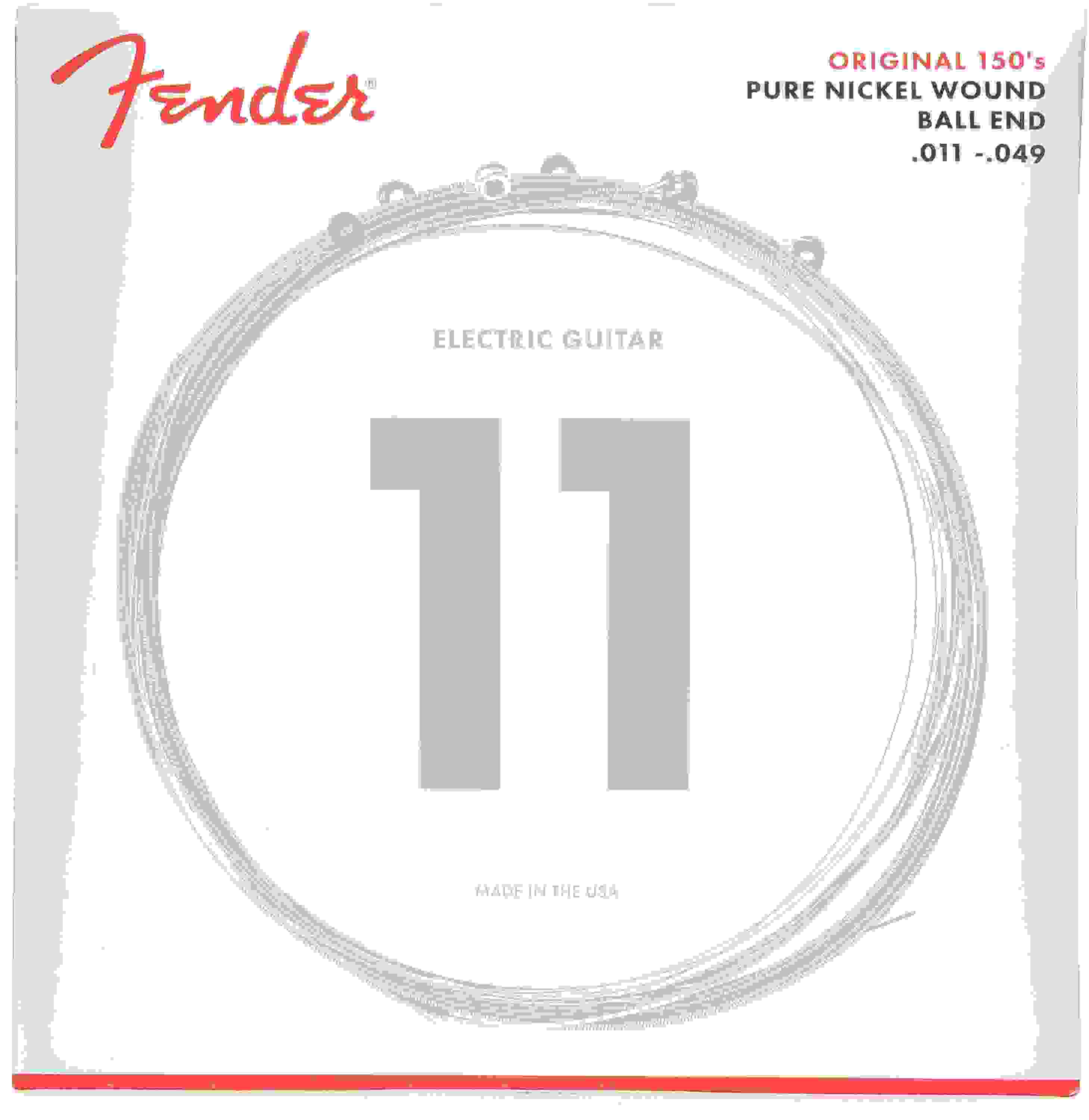 Fender 150M Original Pure Nickel Electric Strings - .011-.049 Medium