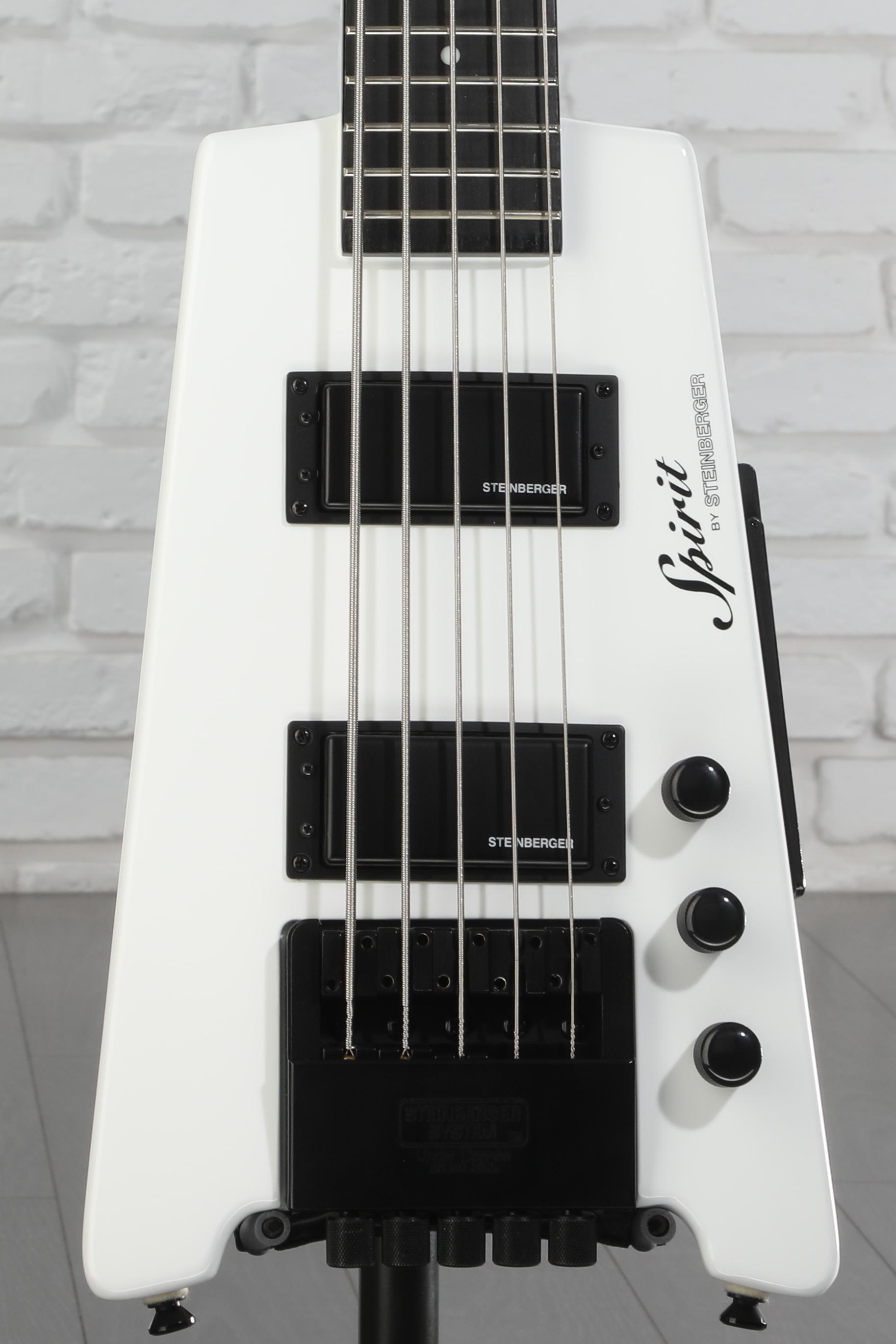 Steinberger Spirit XT-25 5-string Bass Guitar - White | Sweetwater