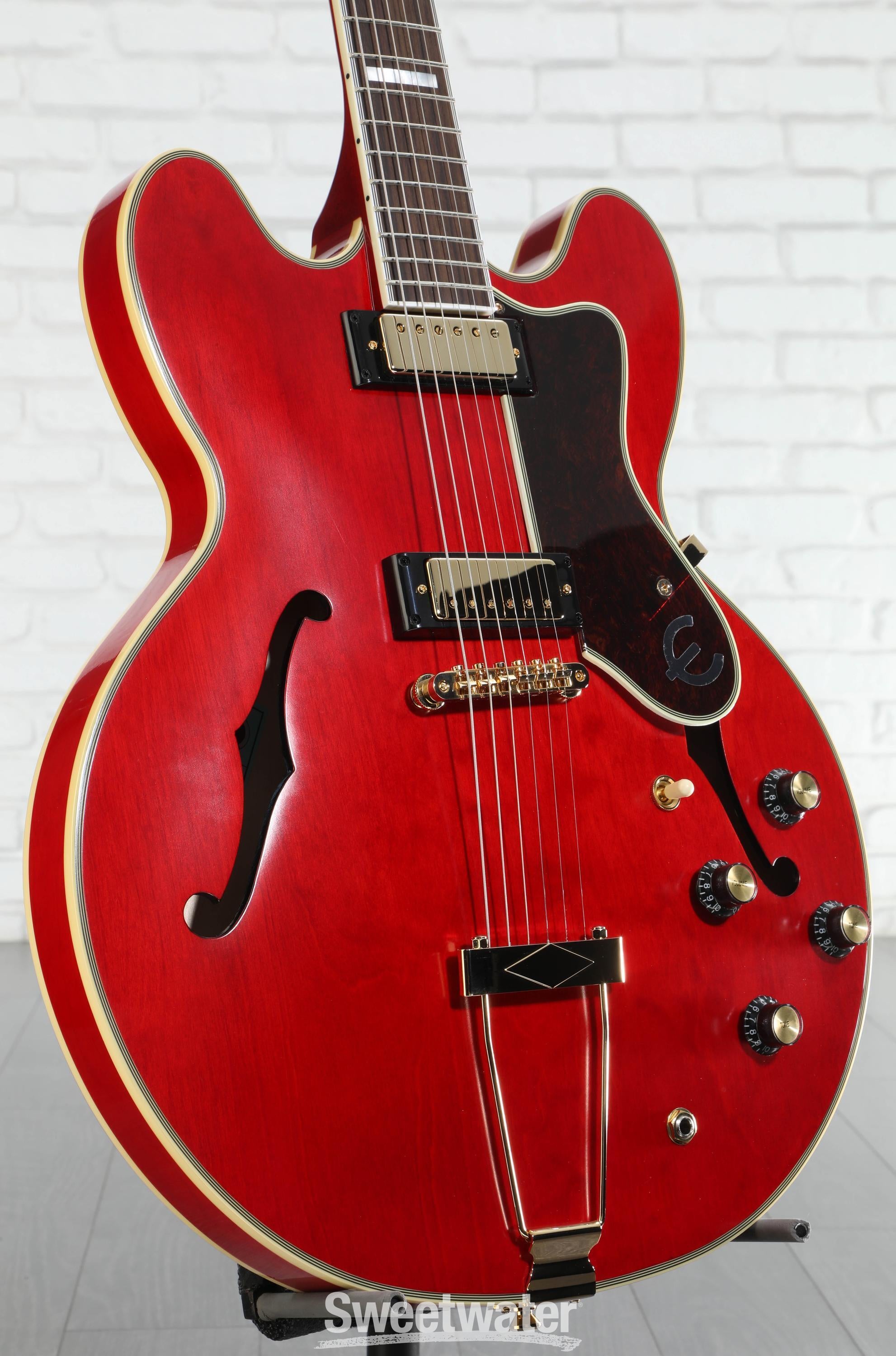 Epiphone Masterbilt Gem Archer Sheraton Electric Guitar - Cherry