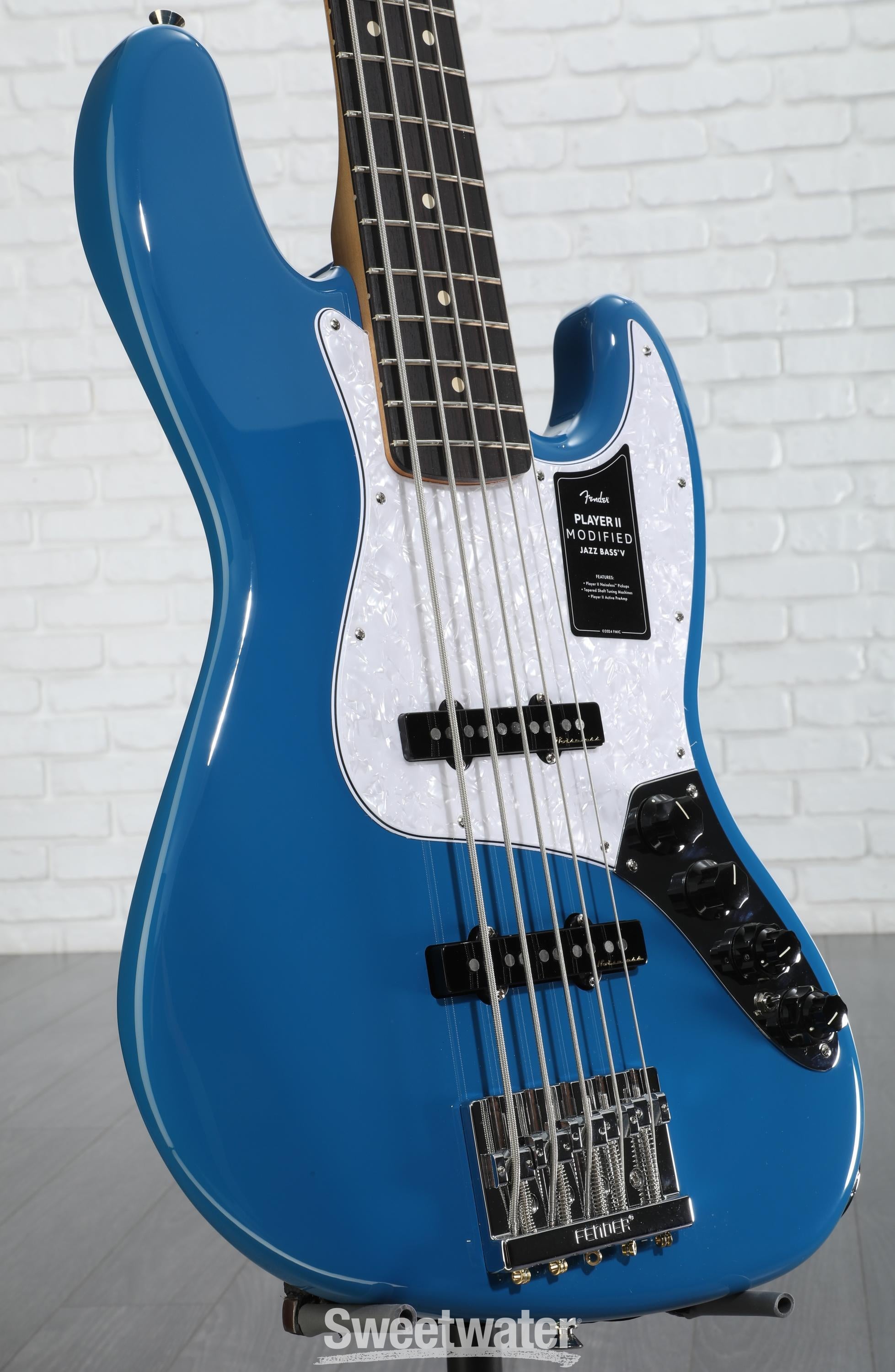 Fender Player II Modified Active Jazz Bass V - Electric Blue