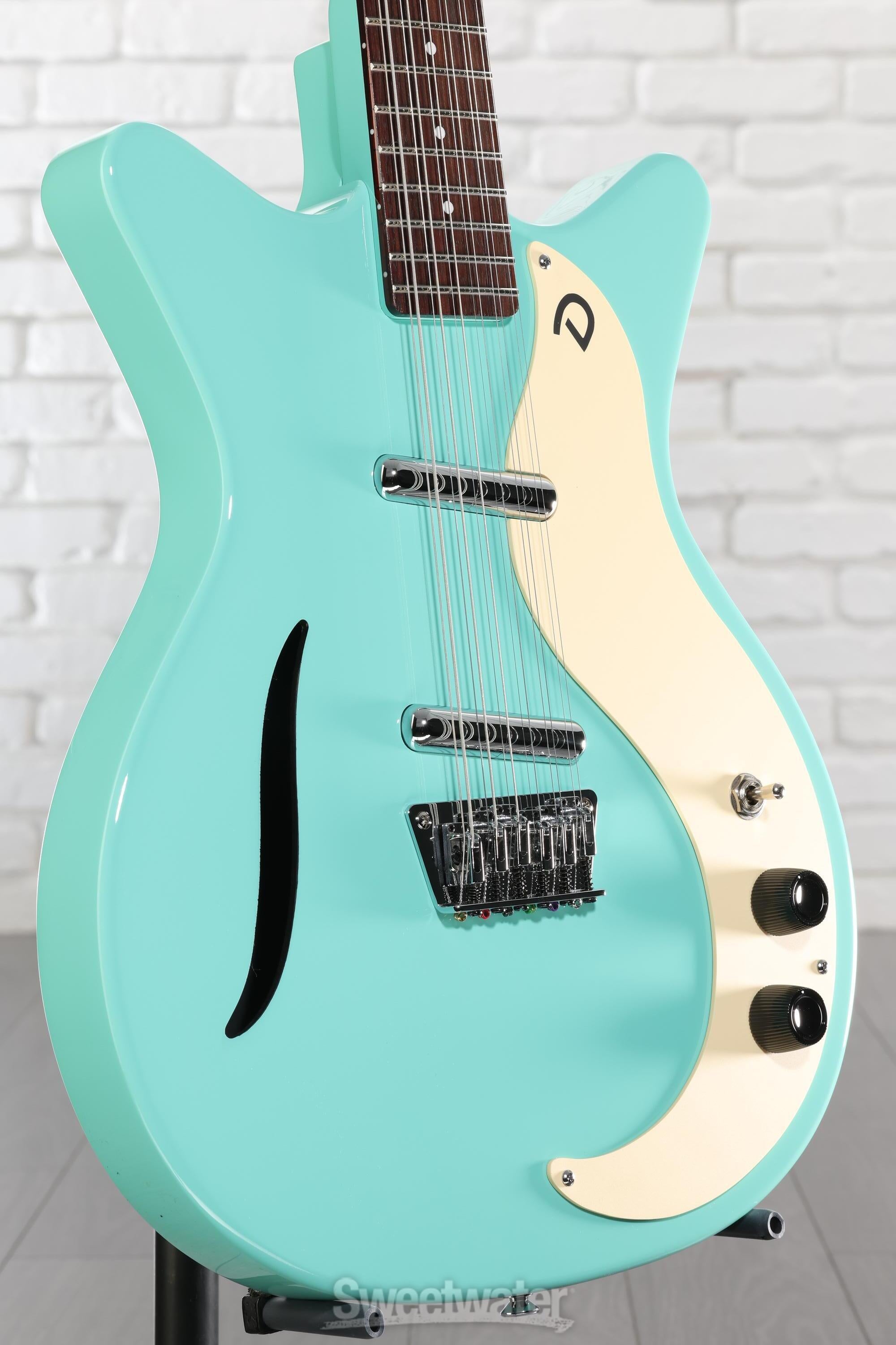 Danelectro Vintage 12 String Electric Guitar - Dark Aqua | Sweetwater