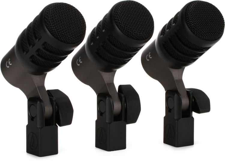 Audio-Technica ATM230PK Hypercardioid Dynamic Drum Microphone (3-pack)