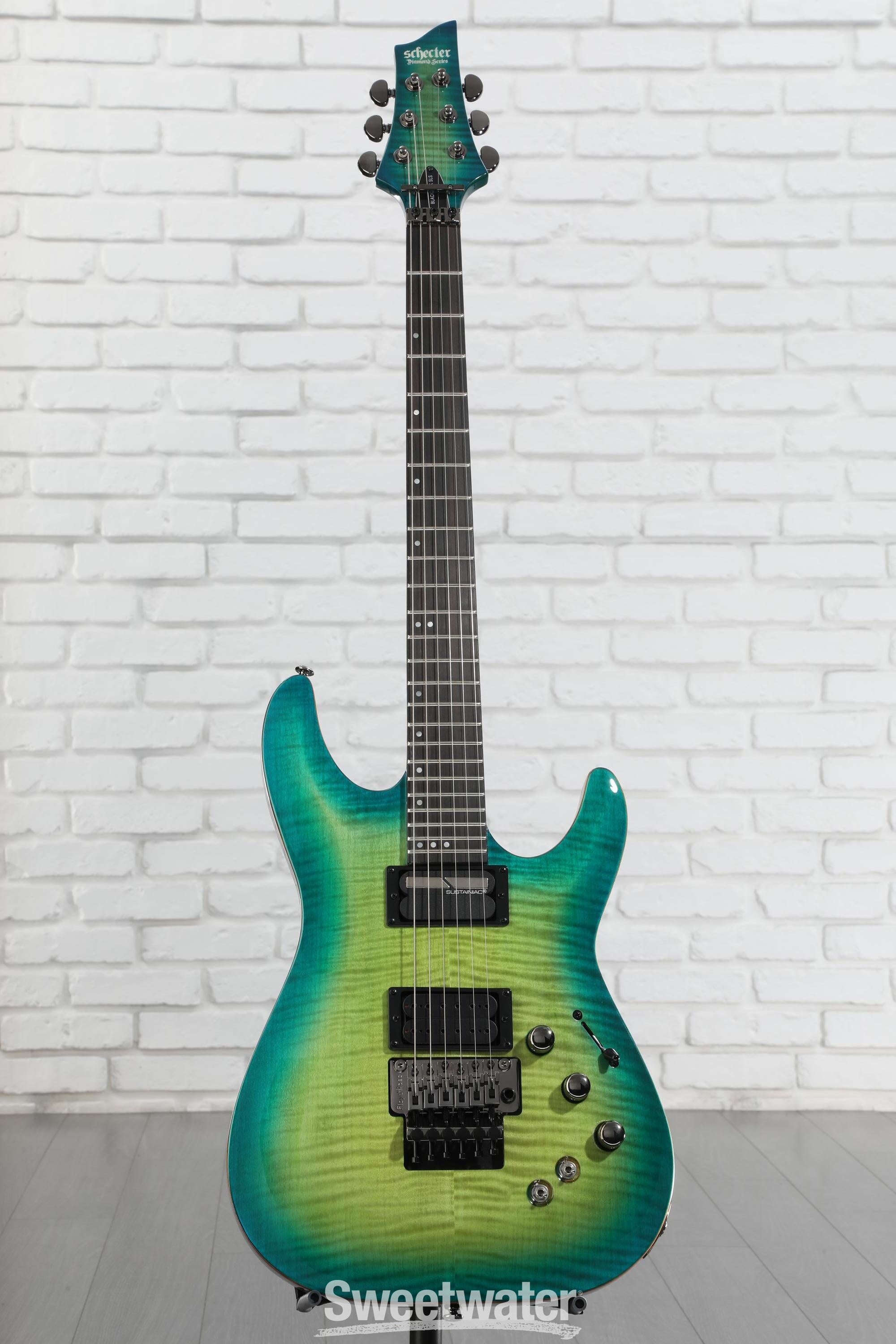 Schecter BlackJack SLS C-1 FR-S Electric Guitar - Aquaburst