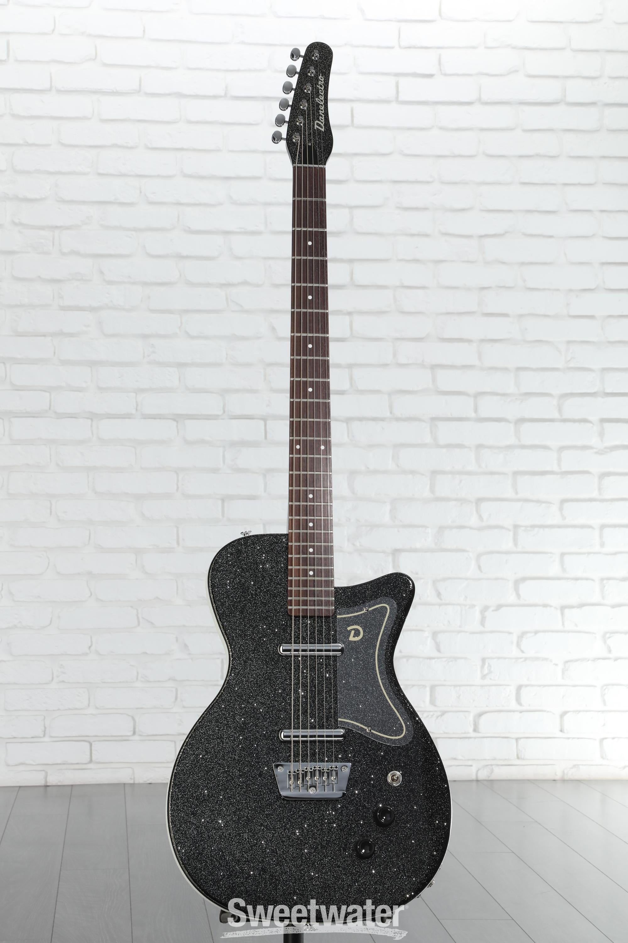DANELECTRO エレキギター ブラック/ホワイト D59 ビザールギター Danelectro MODEL 59-DC ビザールギター 音OK ダンエレクトロ