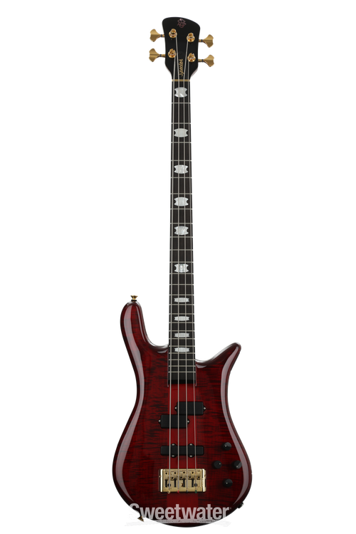 Spector Euro 4 LT Bass Guitar - Red Fade Gloss | Sweetwater Spector Euro 4 LT Bass Guitar - Red Fade Gloss | Sweetwater