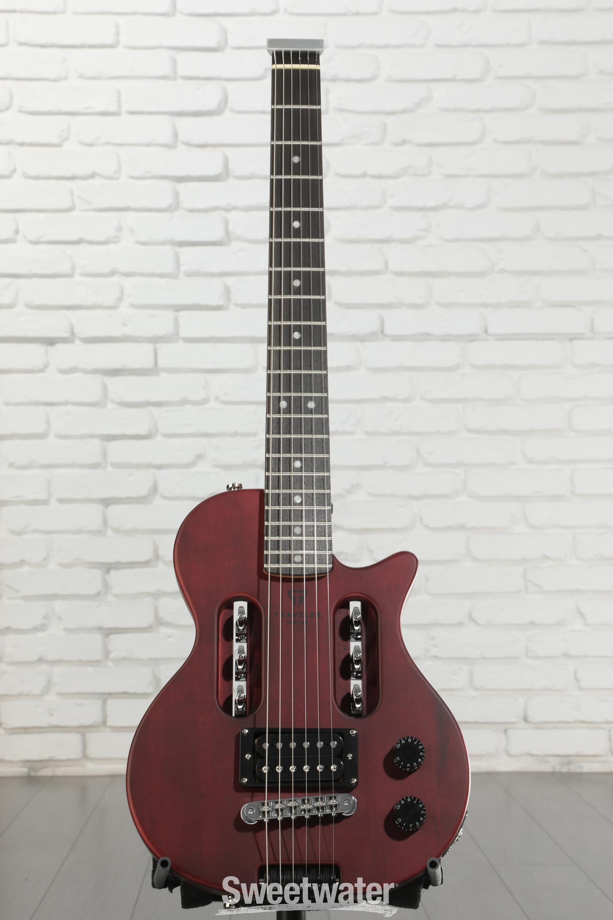Traveler Guitar EG-1 Studio Electric Guitar - Red Satin | Sweetwater