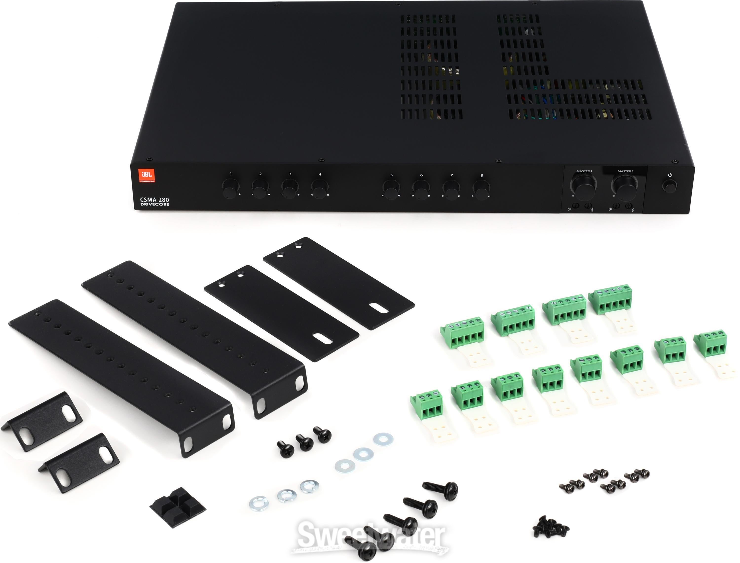 JBL CSMA 280 80W 8-channel Mixer-Amplifier | Sweetwater