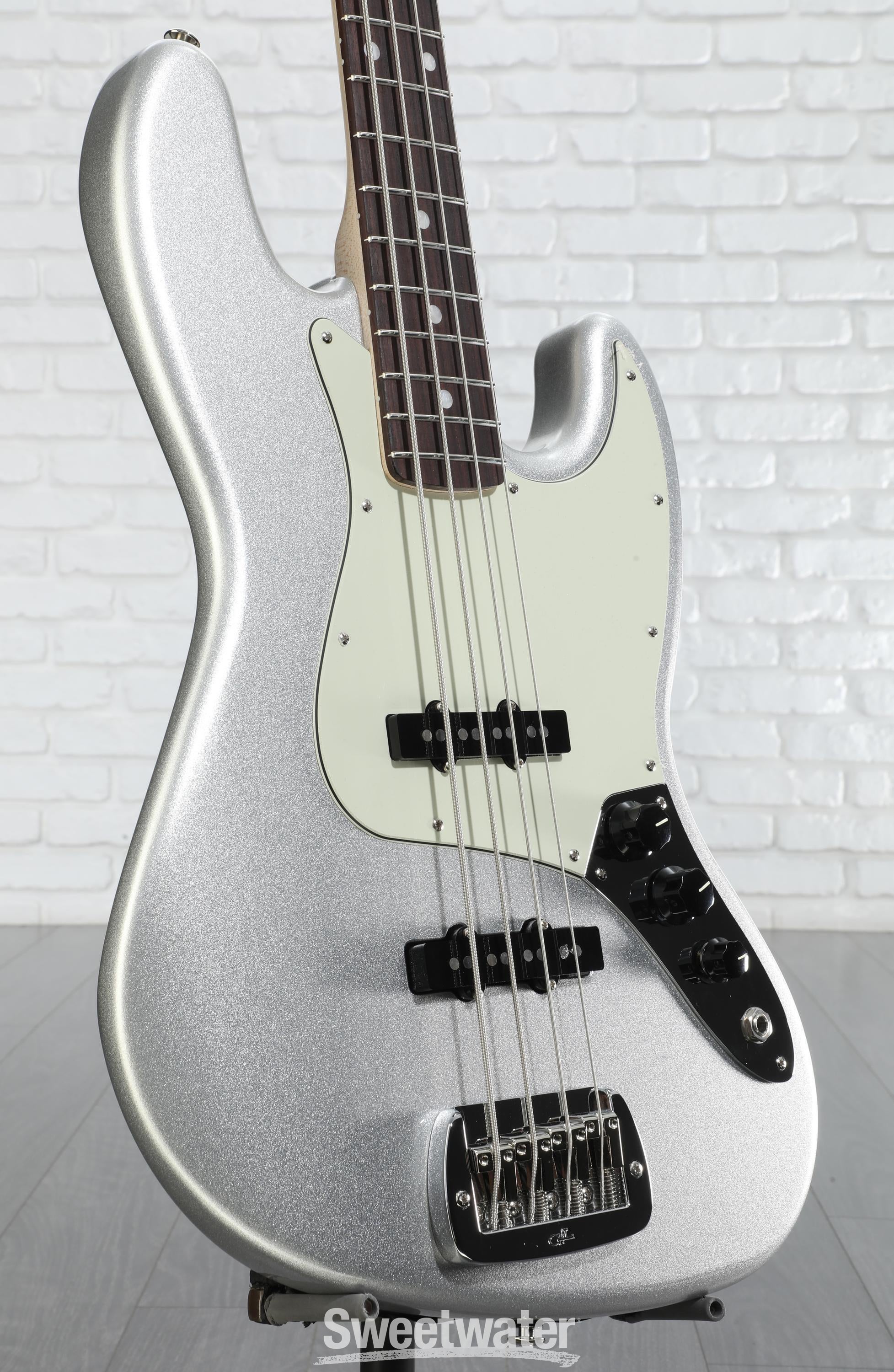 ベース g&l bass G&L Fullerton Deluxe JB Bass Guitar - Silver Metallic
