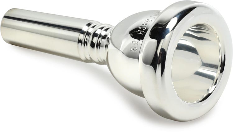 Bach 341 Classic Series Silver-plated Large Shank Trombone Mouthpiece - 5G