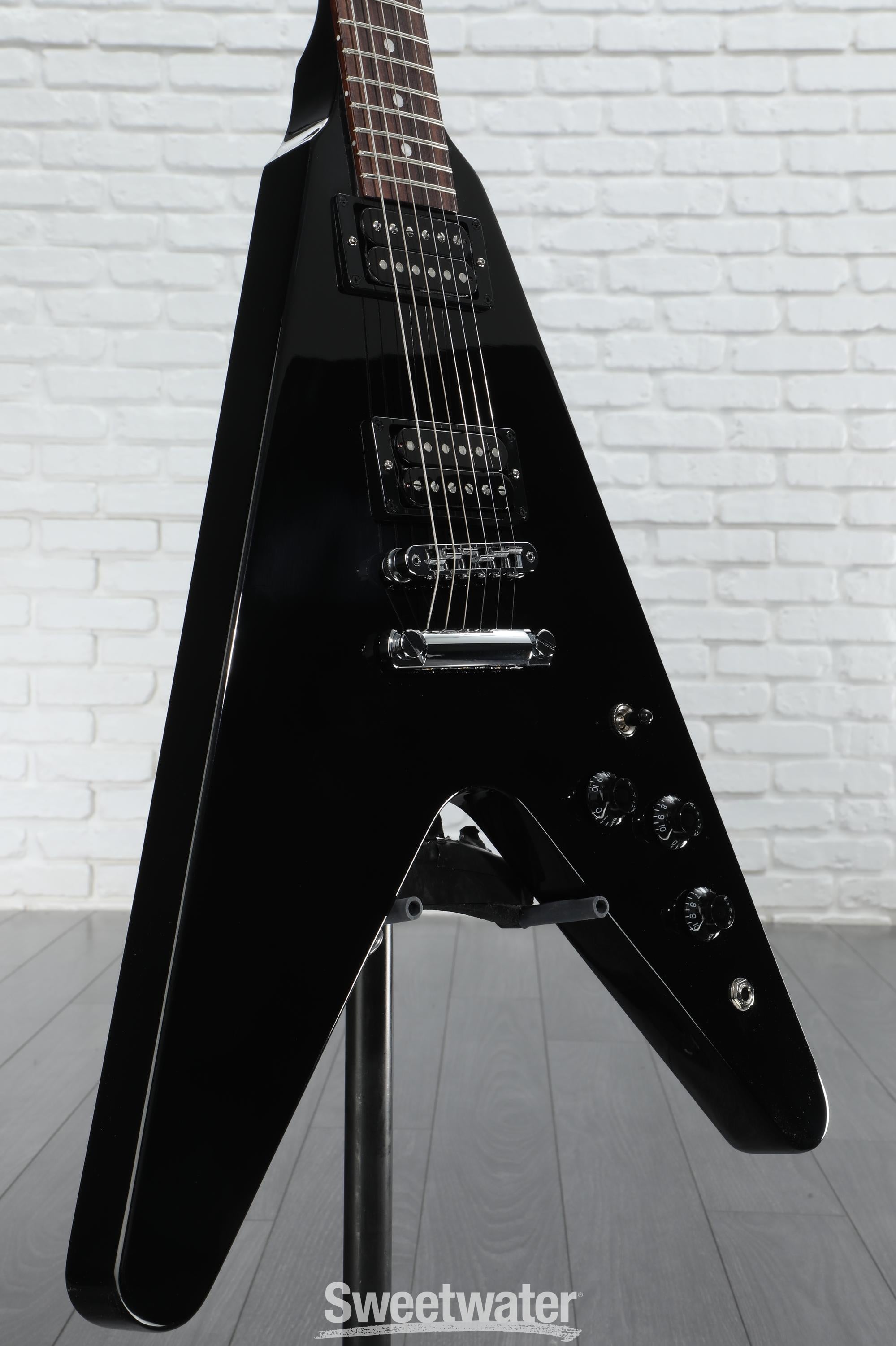 Gibson 80s Flying V Solidbody Electric Guitar - Ebony