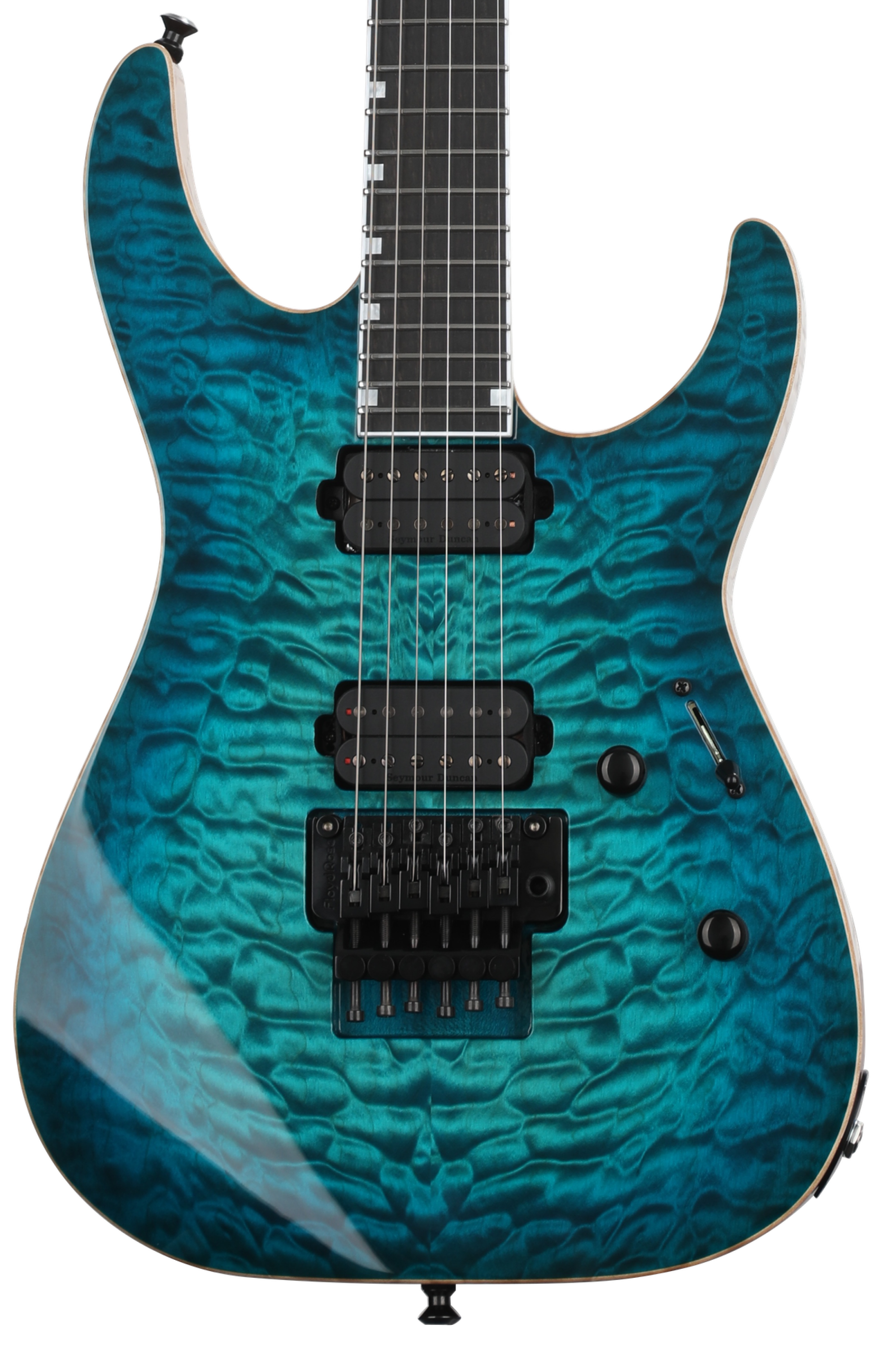 ESP USA M-II NTB FR - Aqua Marine Sunburst | Sweetwater