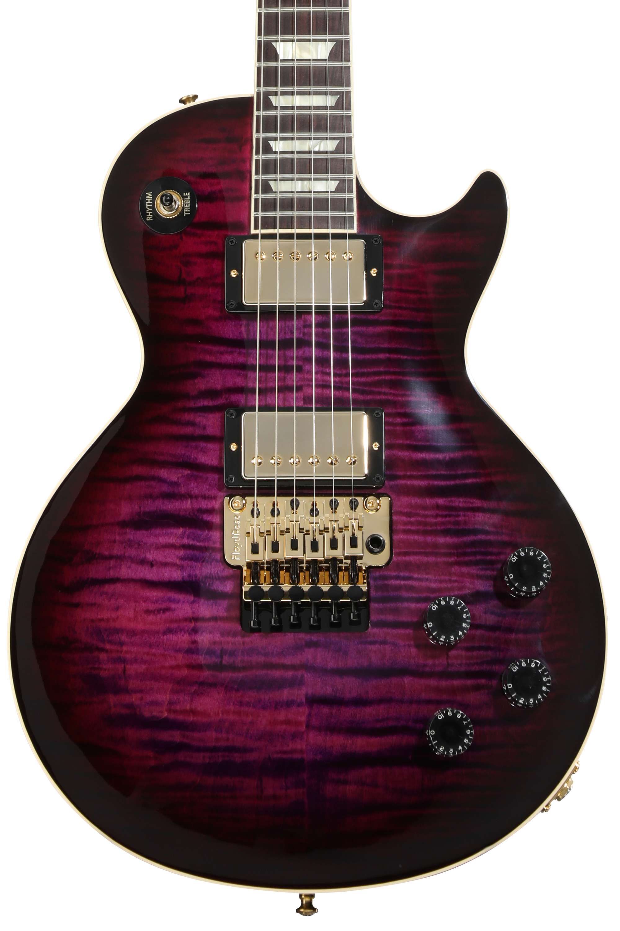 Gibson Custom Les Paul Axcess Standard Floyd Rose Electric Guitar - Tri-berry Burst, Gloss