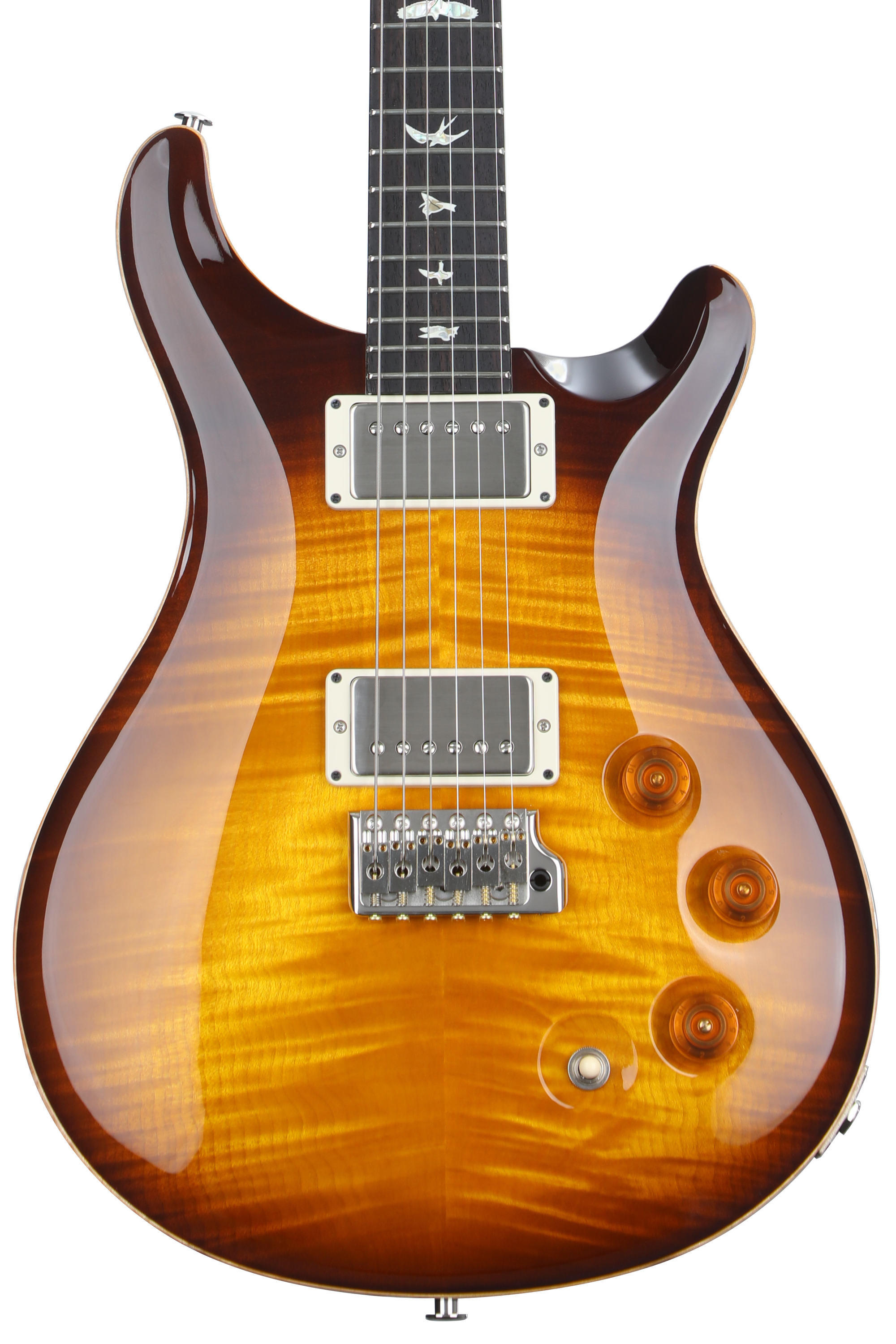PRS DGT Electric Guitar with Bird Inlays - McCarty Tobacco