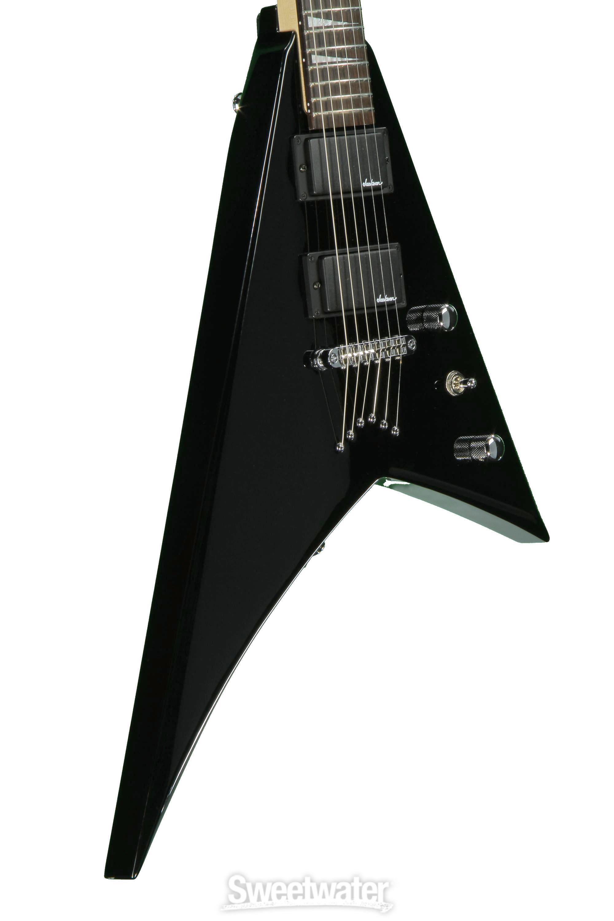 ギター Jackson JS32 Rhoads Black Jackson Rhoads JS32T - Satin Black | Sweetwater