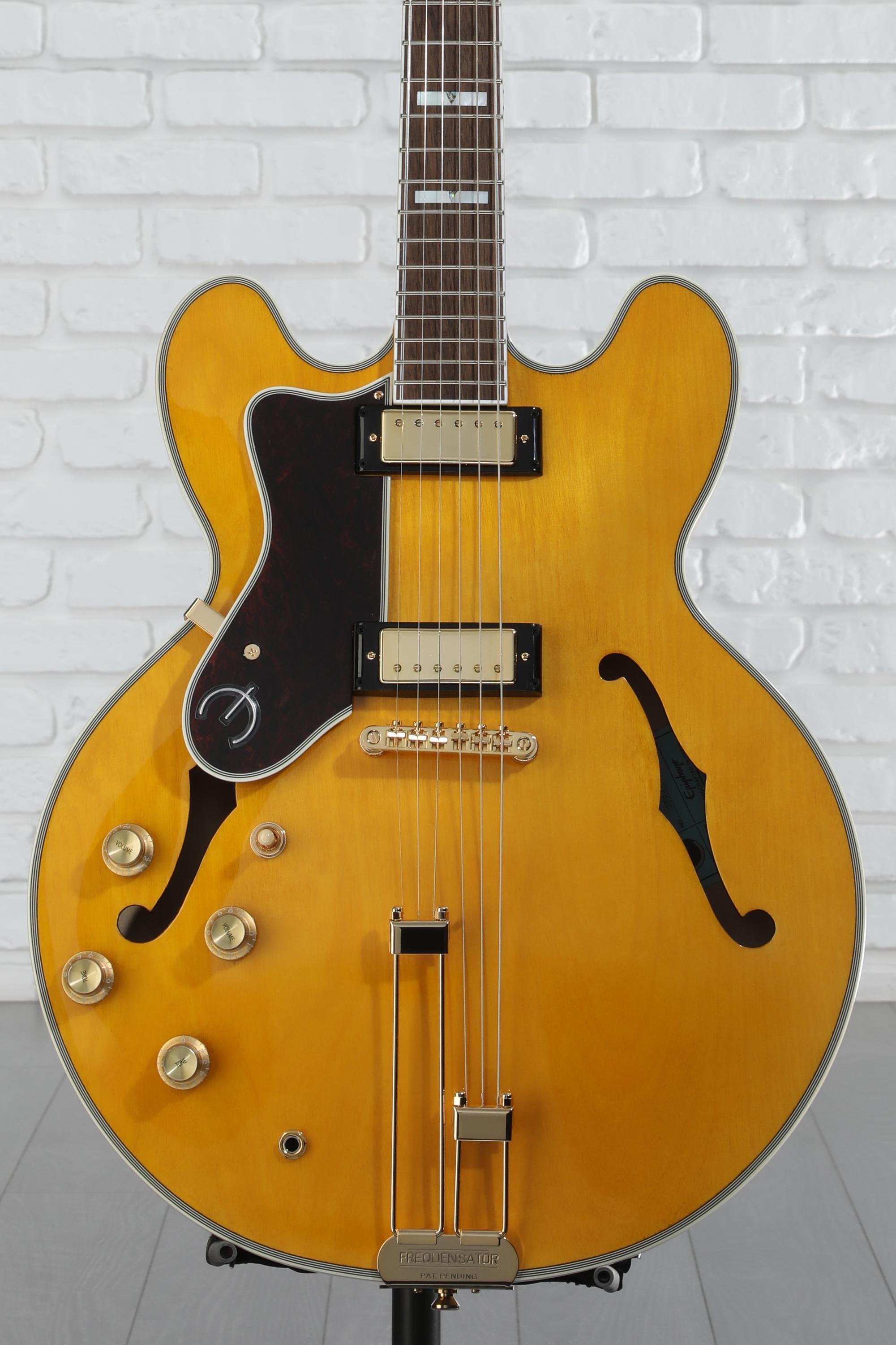 ギター Epiphone sheraton Frequensator sunburst Epiphone Sheraton with Frequensator Vintage Sunburst Semi
