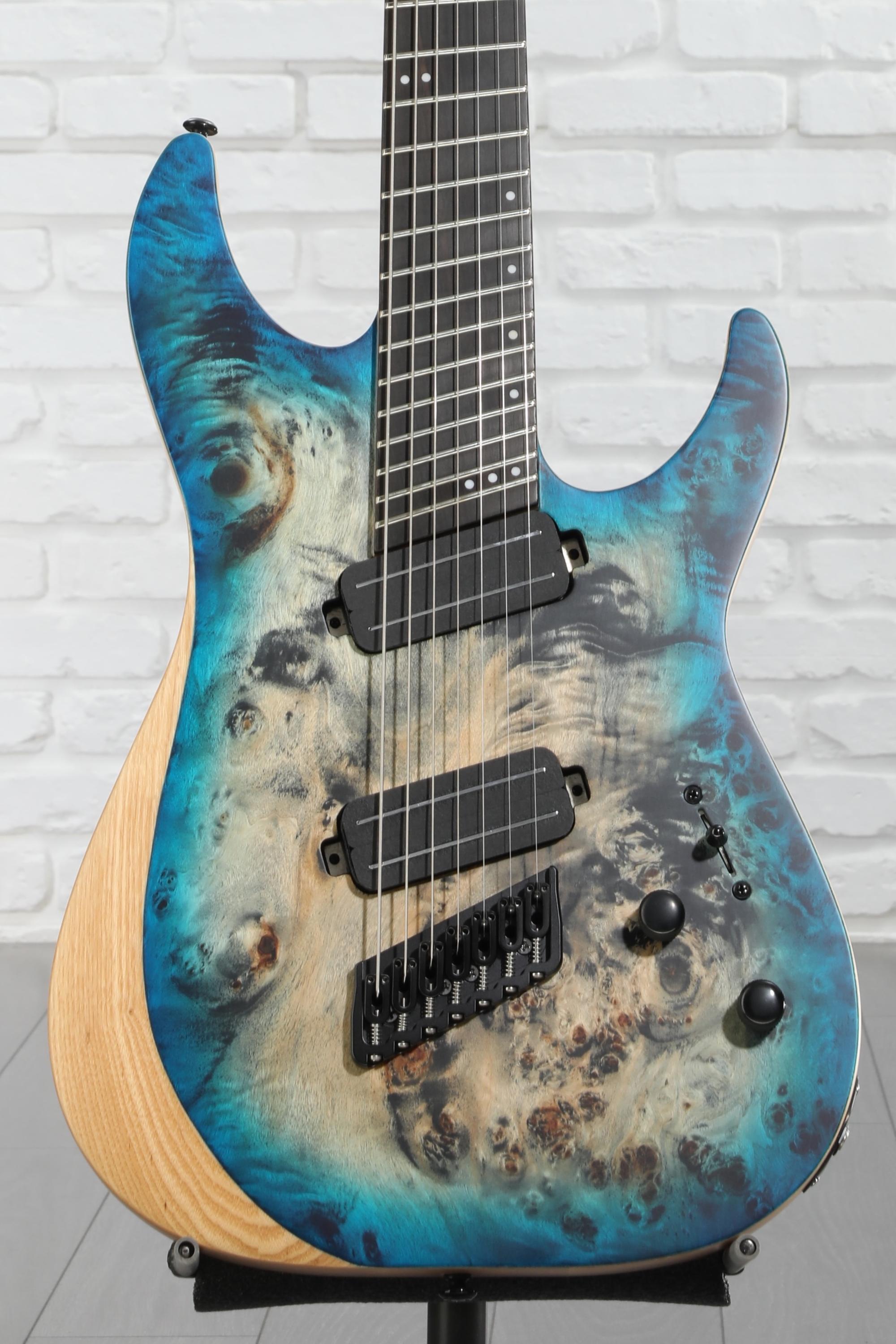 Schecter Reaper-7 Multiscale - Satin Sky Burst | Sweetwater