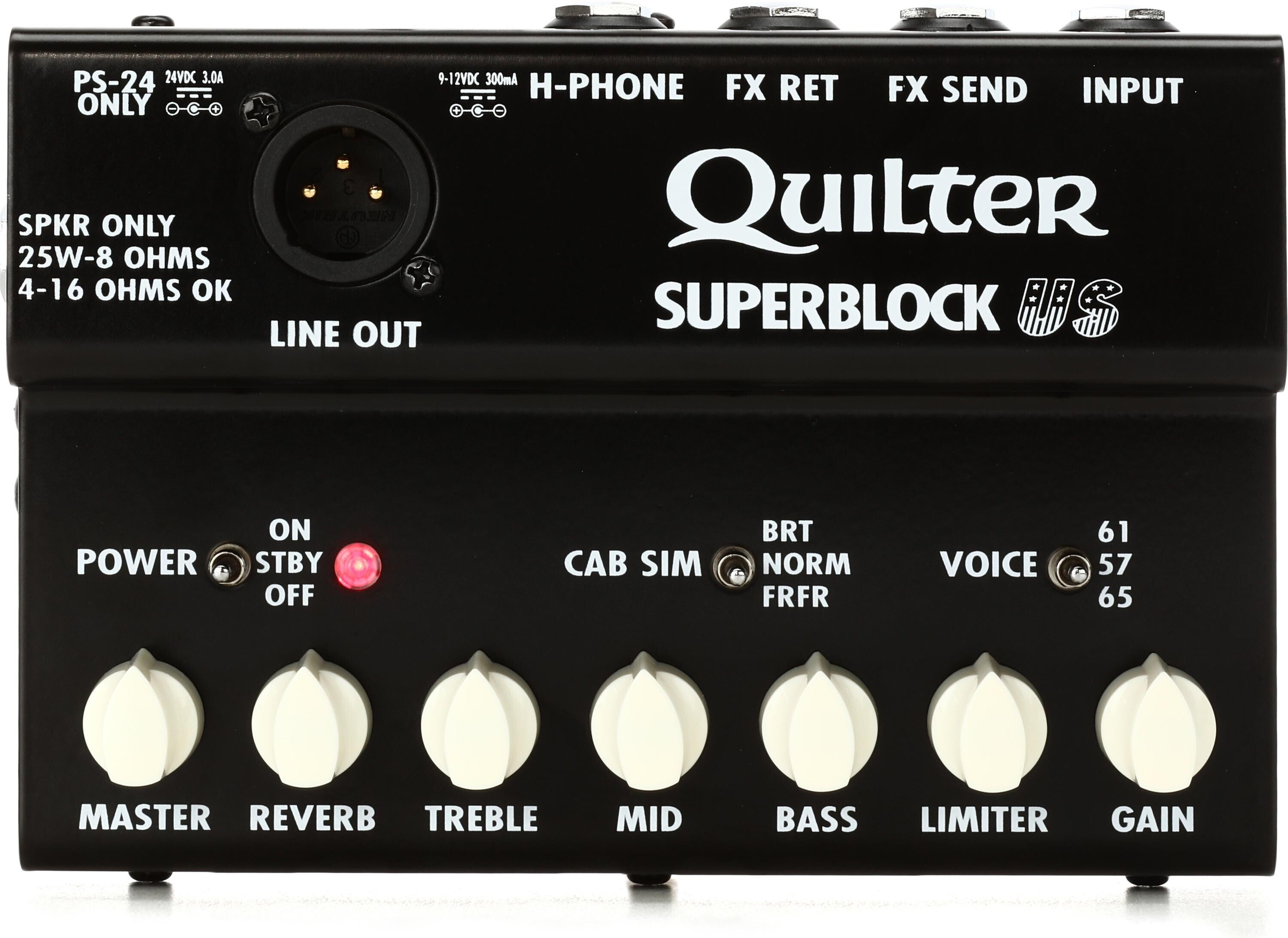 Quilter Labs SuperBlock US 25-watt Guitar Amplifier Pedal | Sweetwater