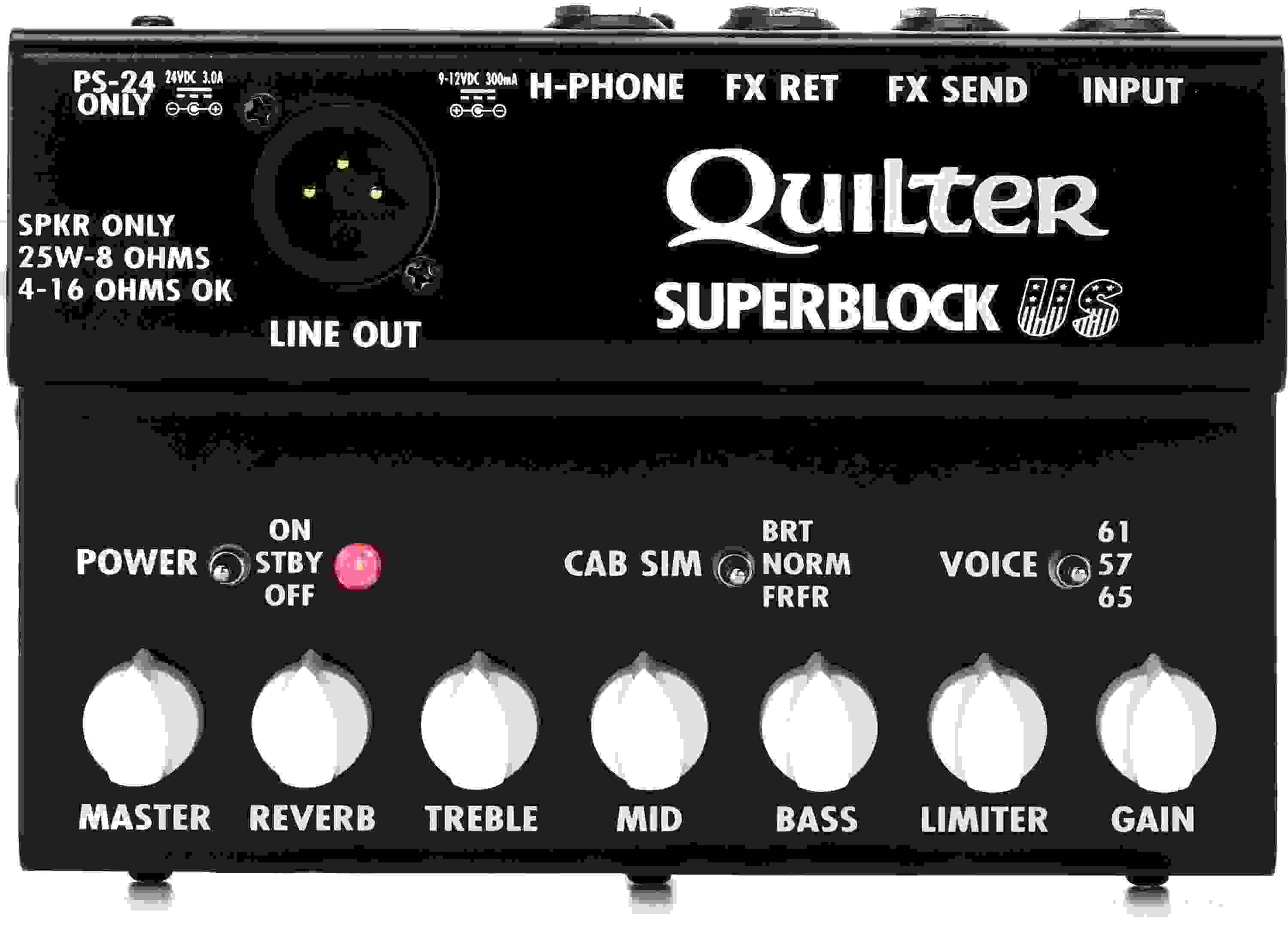 Quilter Labs SuperBlock US 25-watt Guitar Amplifier Pedal