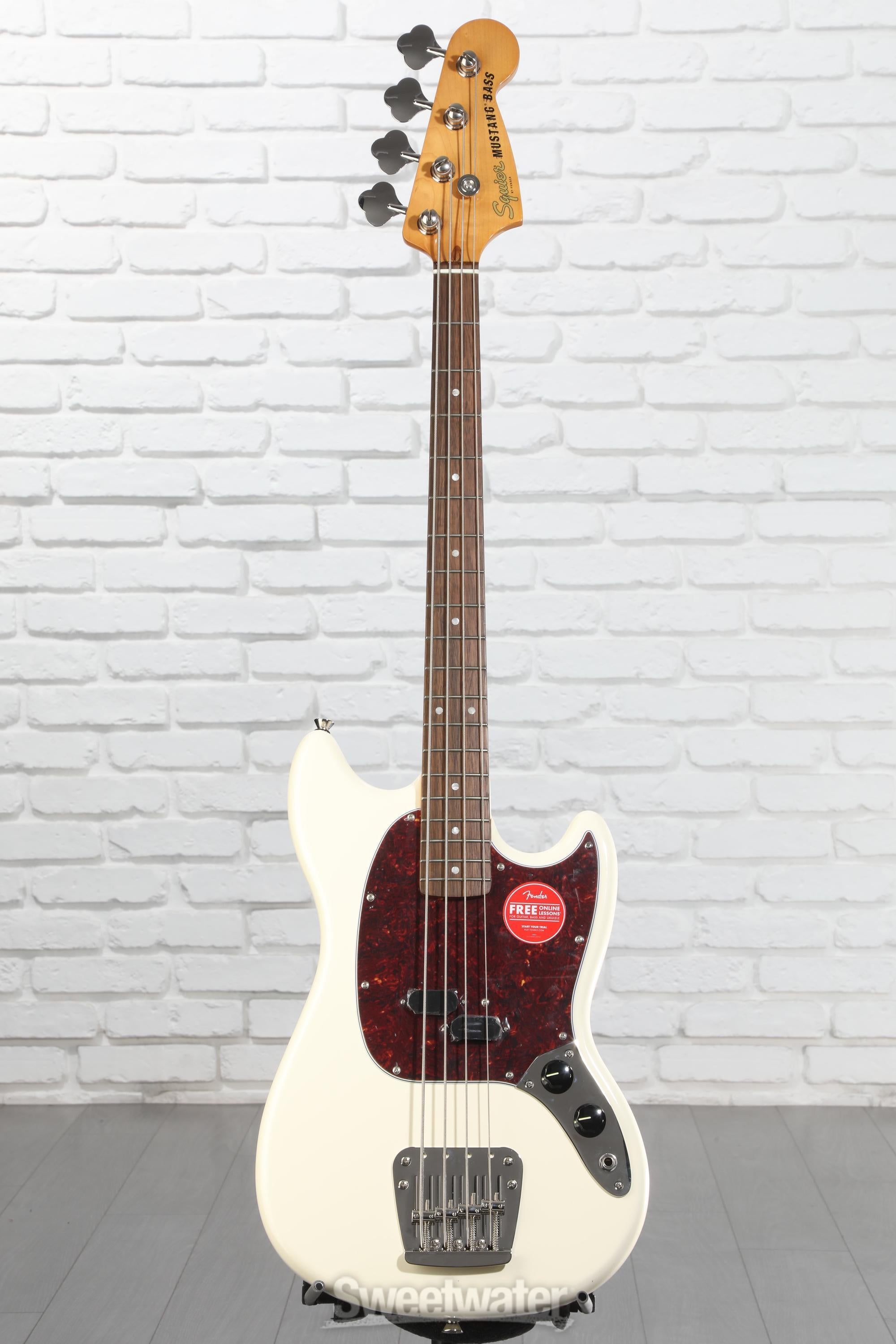ベース Squier by Fender Mustang Bass Squier Classic Vibe '60s Mustang Bass - Olympic White