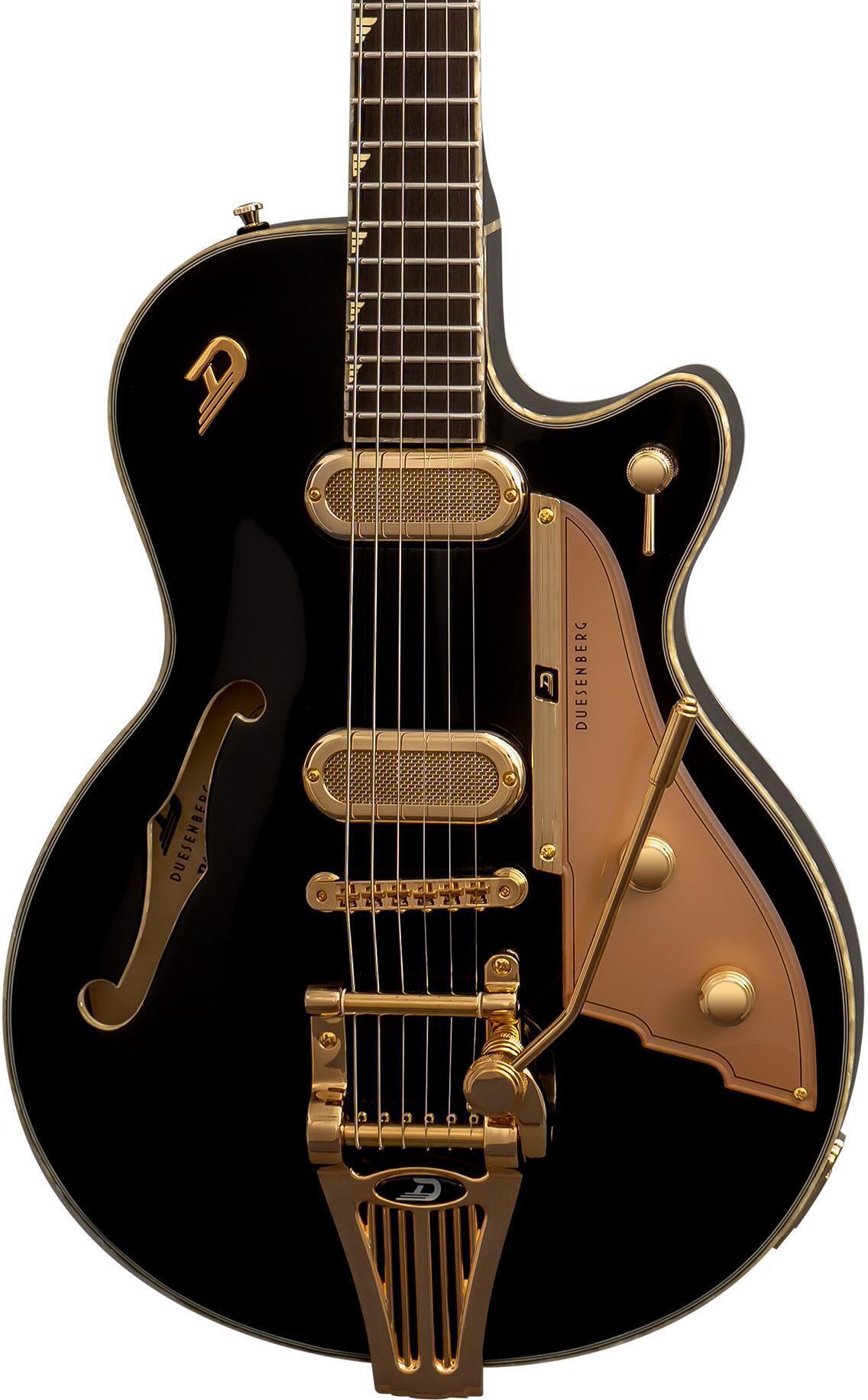 Duesenberg Starplayer TV Phonic Semi-hollowbody Electric Guitar - Black ...