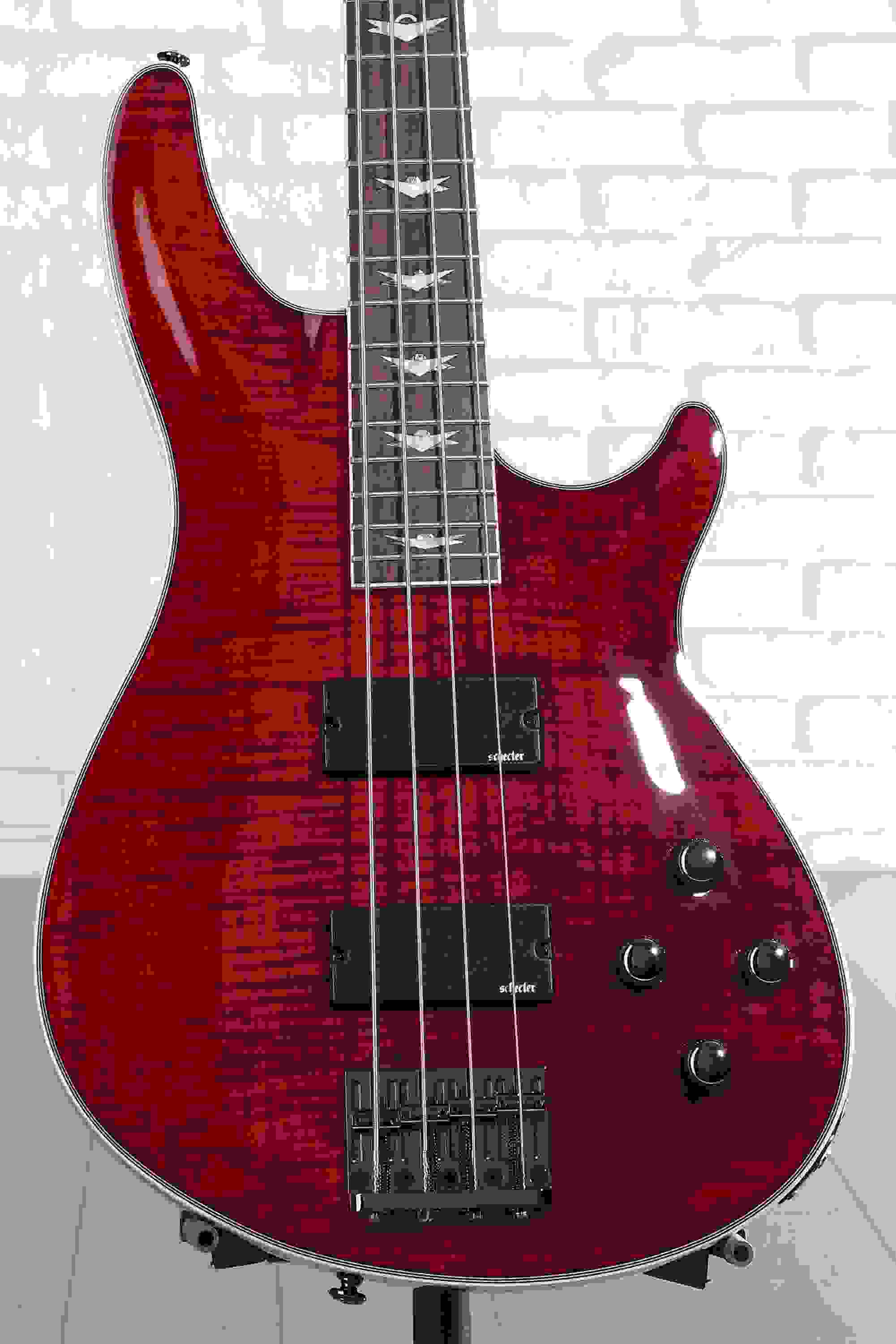 Schecter Omen Extreme-4 Bass Guitar - Black Cherry