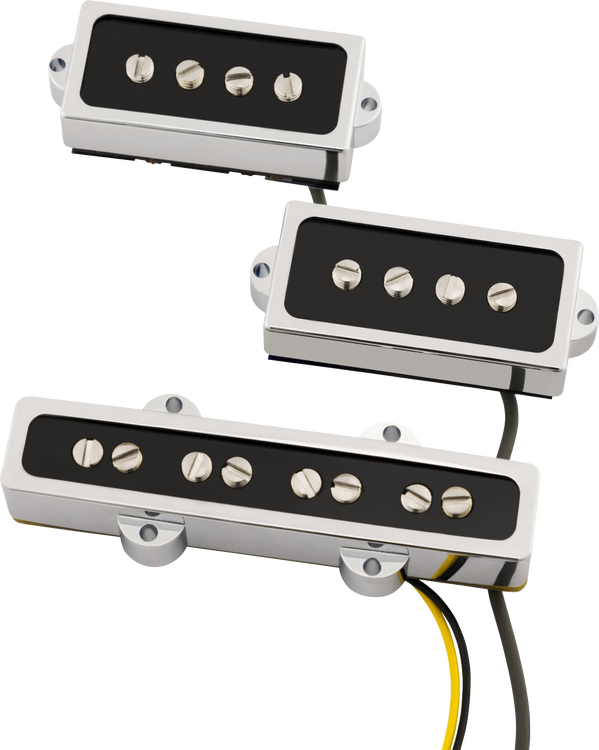 Fender Cobalt Chrome P/J Bass Pickup Set