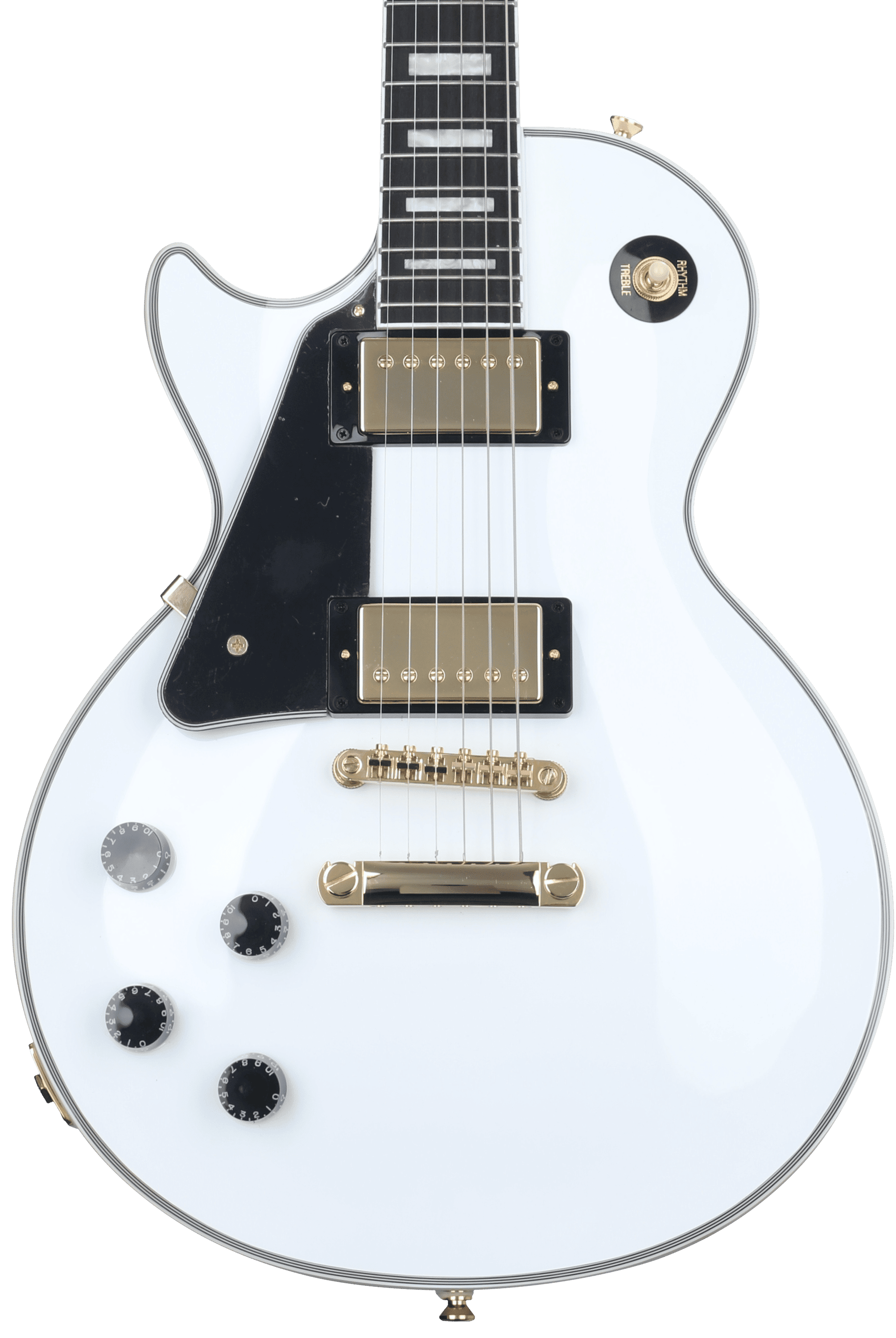 Epiphone Les Paul ホワイト Amazon.com: Epiphone Les Paul Custom, Alpine White with Gold