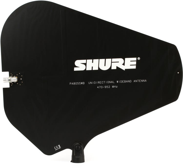 Shure PA411 Antenna Combiner for PSM 300 Series Wireless and PA805SWB Passive Directional Antenna