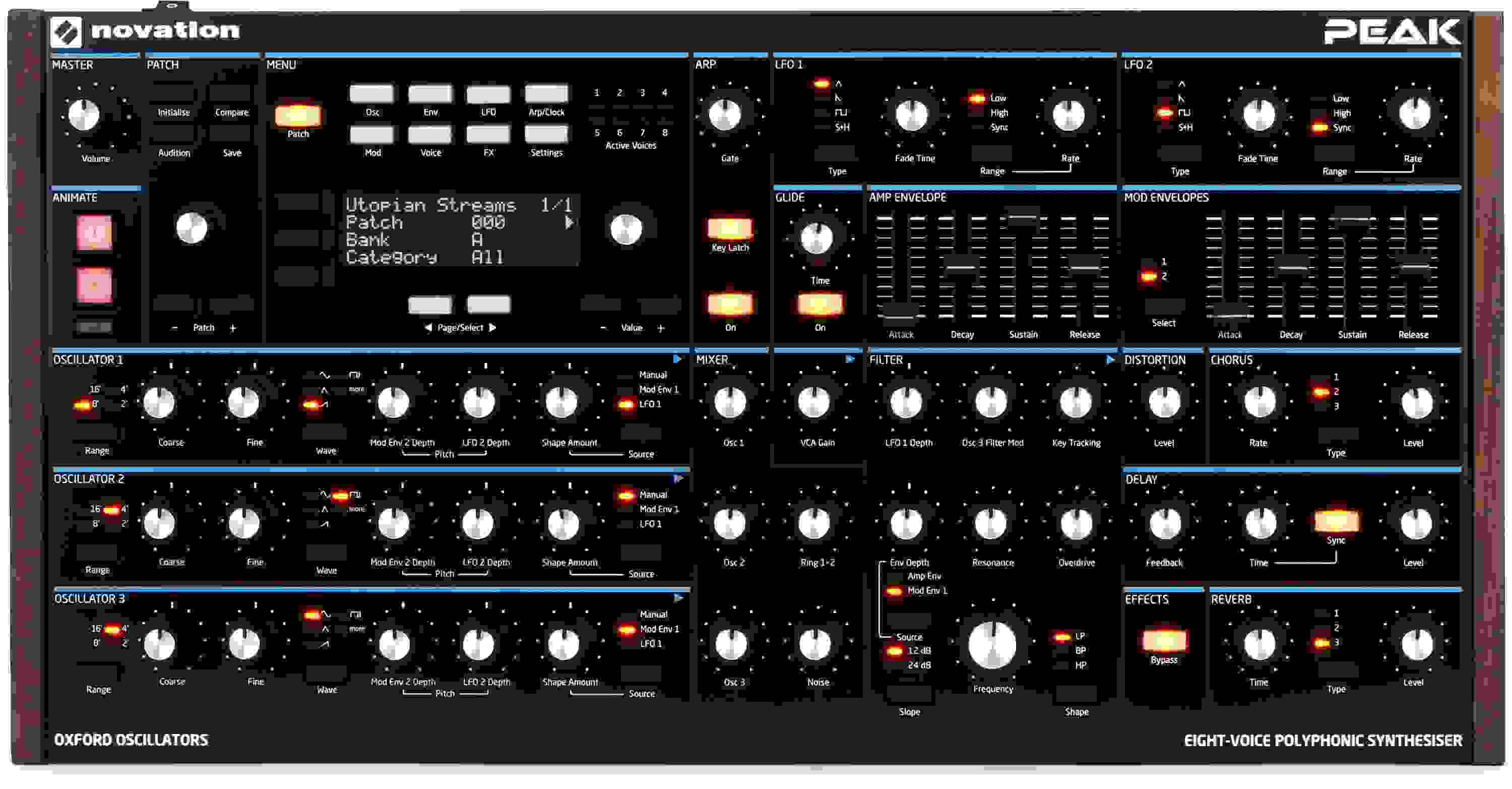 Novation Peak Polyphonic Desktop Synthesizer