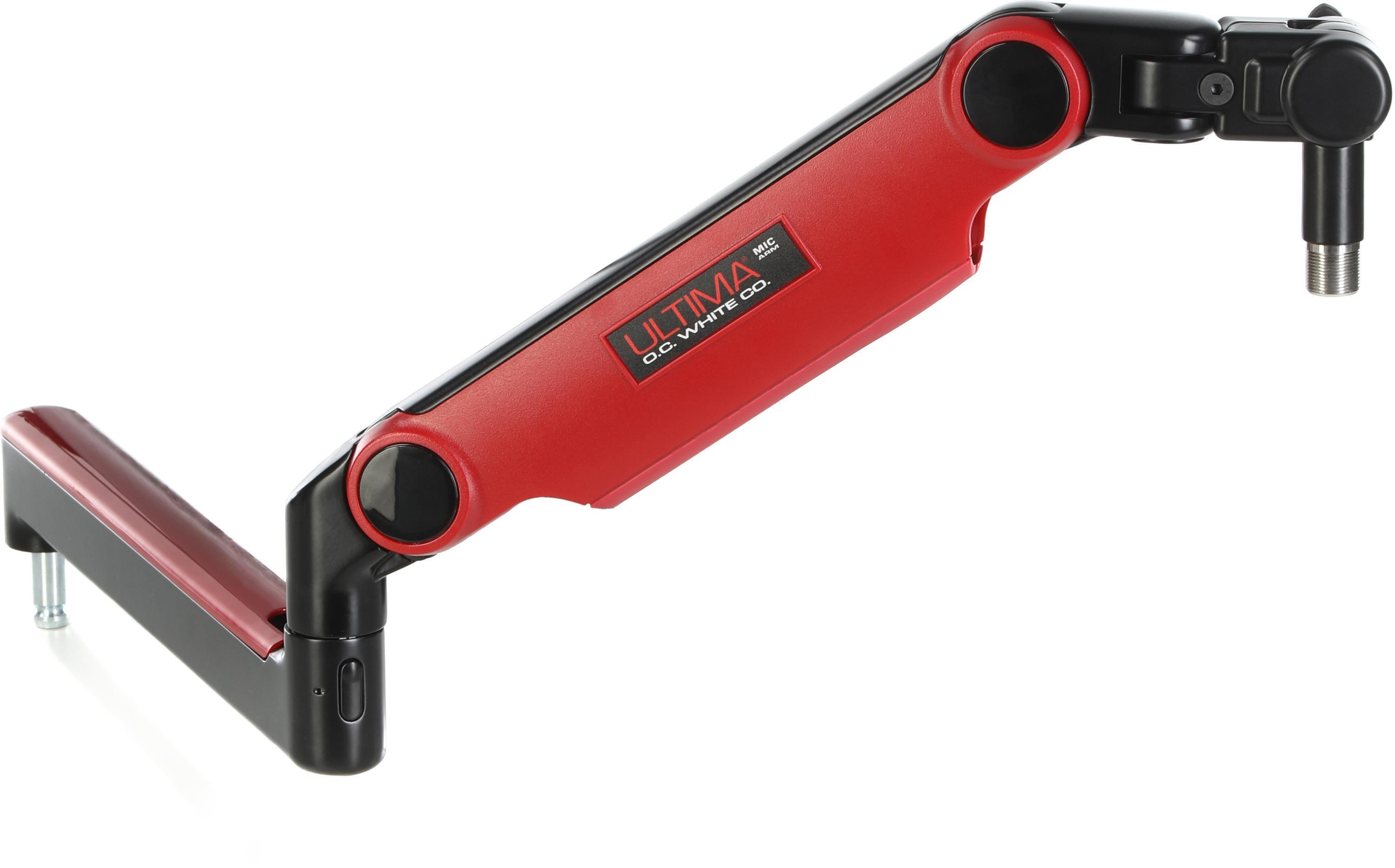 Photo of O.C. White Co. Limited-edition ProBoom Ultima Gen2 ULP Low-profile Microphone Boom - Red and Black