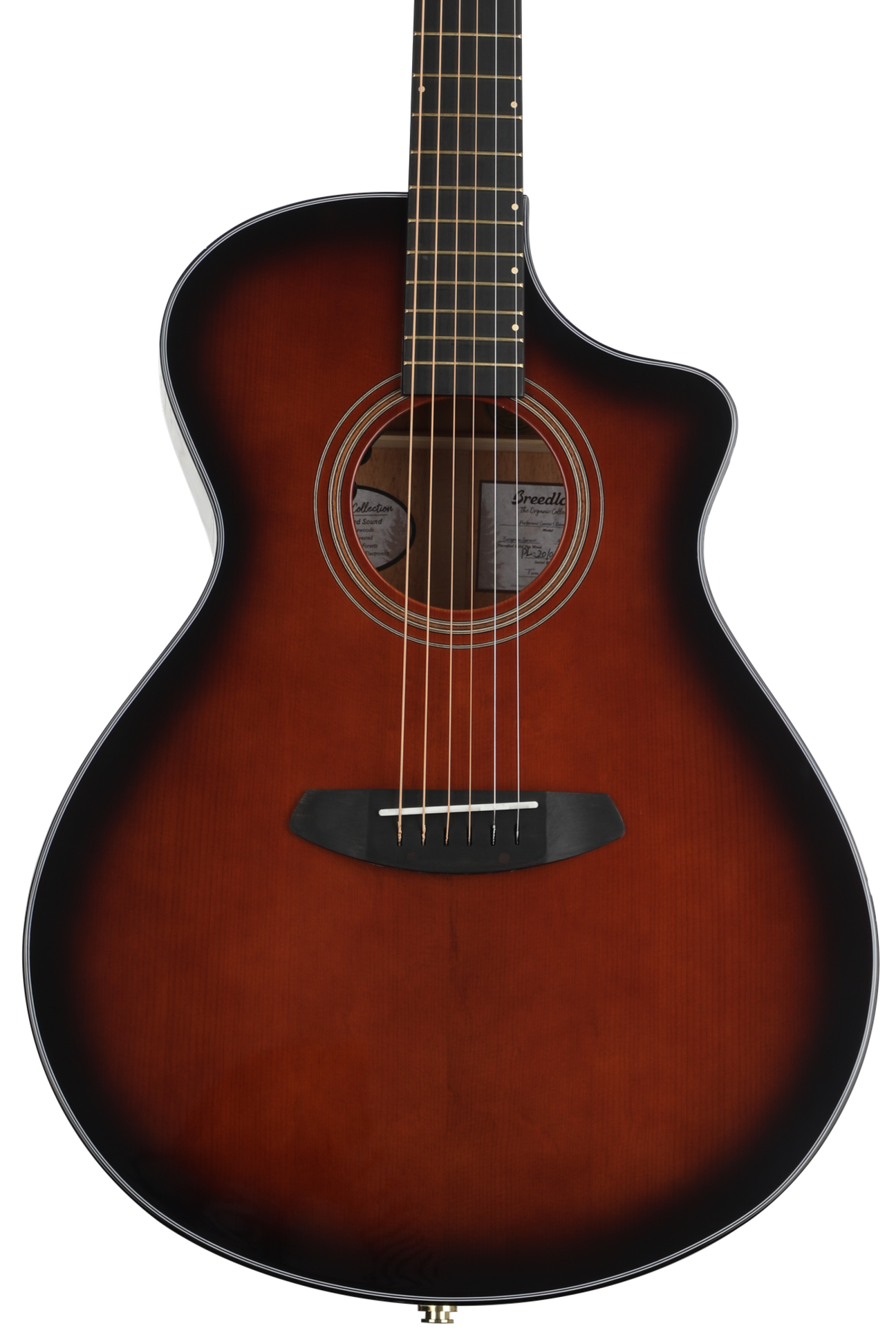 Breedlove Organic Performer Concert CE Acoustic Electric Guitar Bourbon Torrefied European Spruce African Mahogany Sweetwater