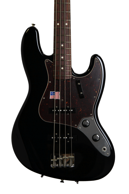 Fender American Vintage '62 Jazz Bass - Black | Sweetwater